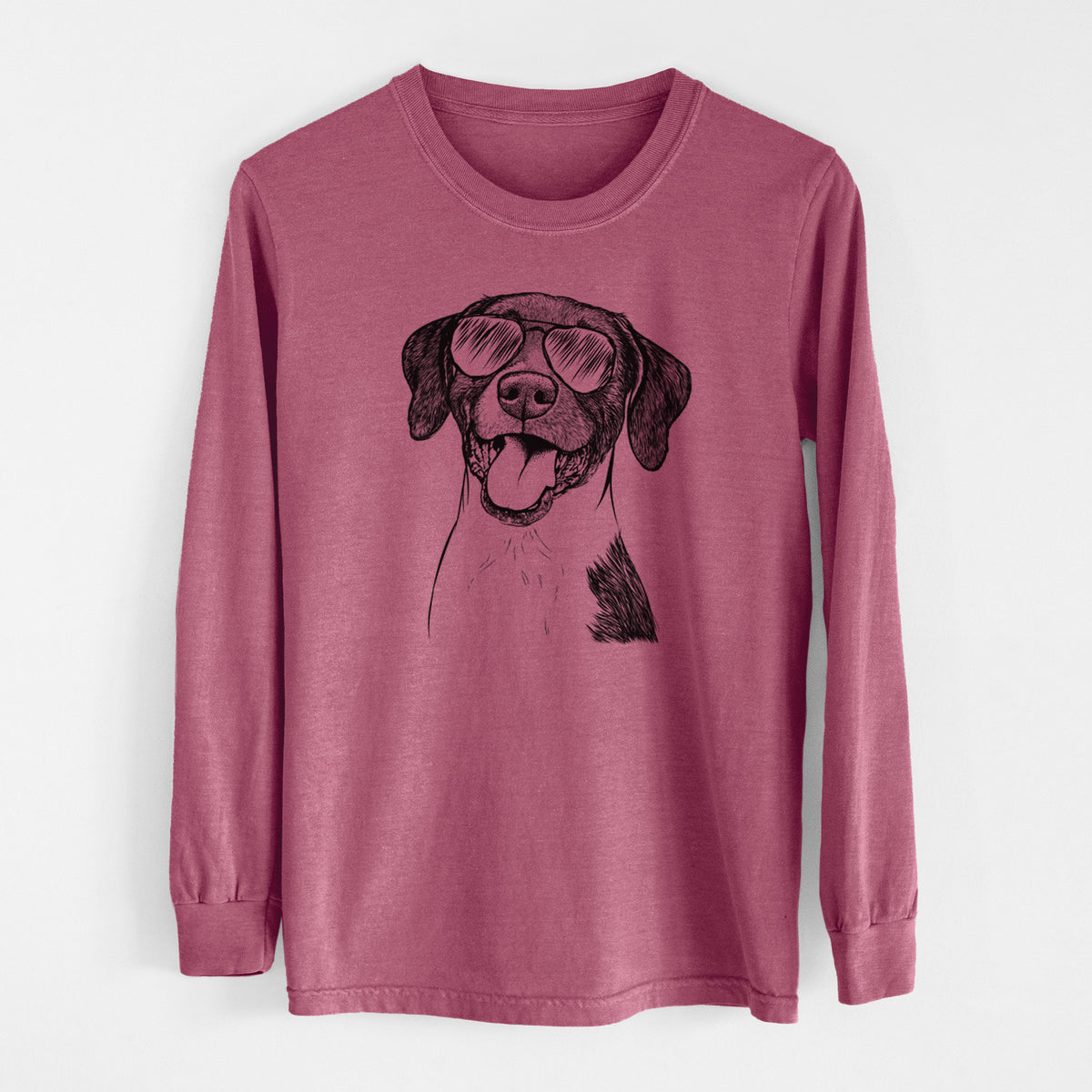 Aviator Harper the Mixed Breed - Men's Heavyweight 100% Cotton Long Sleeve