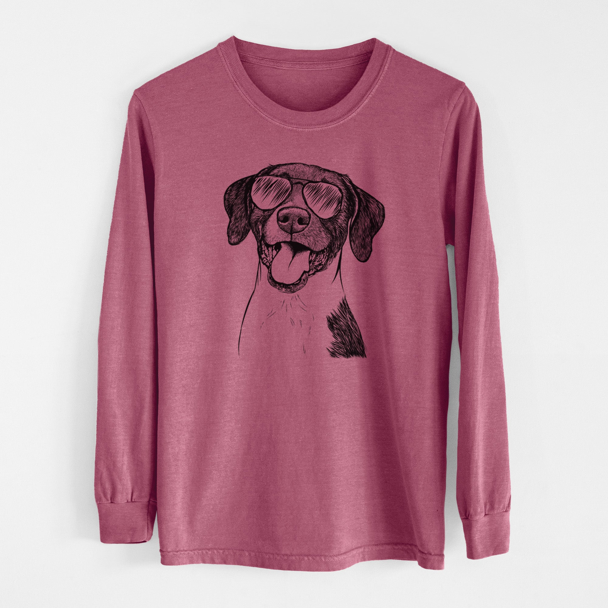 Aviator Harper the Mixed Breed - Men's Heavyweight 100% Cotton Long Sleeve