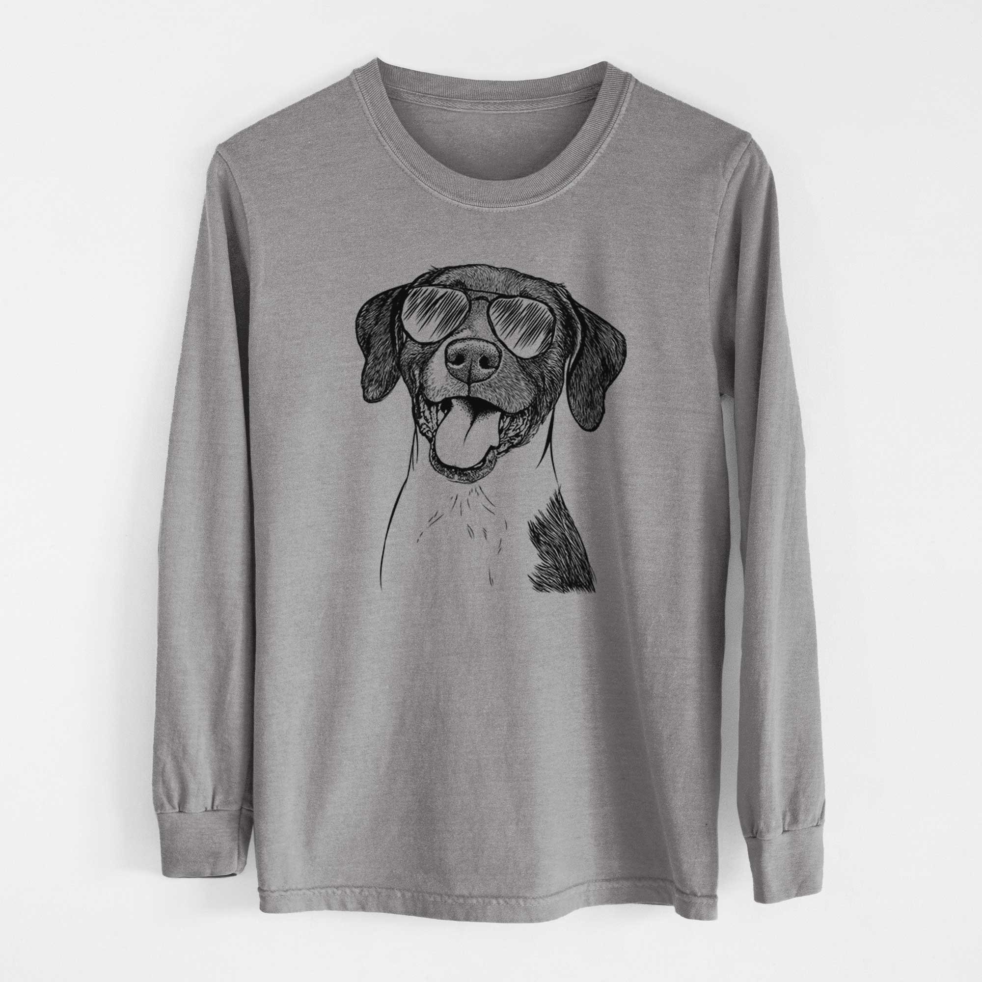 Aviator Harper the Mixed Breed - Men's Heavyweight 100% Cotton Long Sleeve