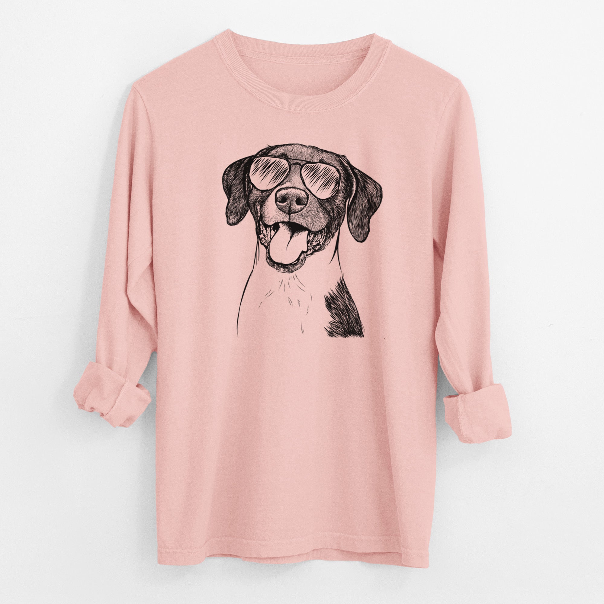 Aviator Harper the Mixed Breed - Men's Heavyweight 100% Cotton Long Sleeve