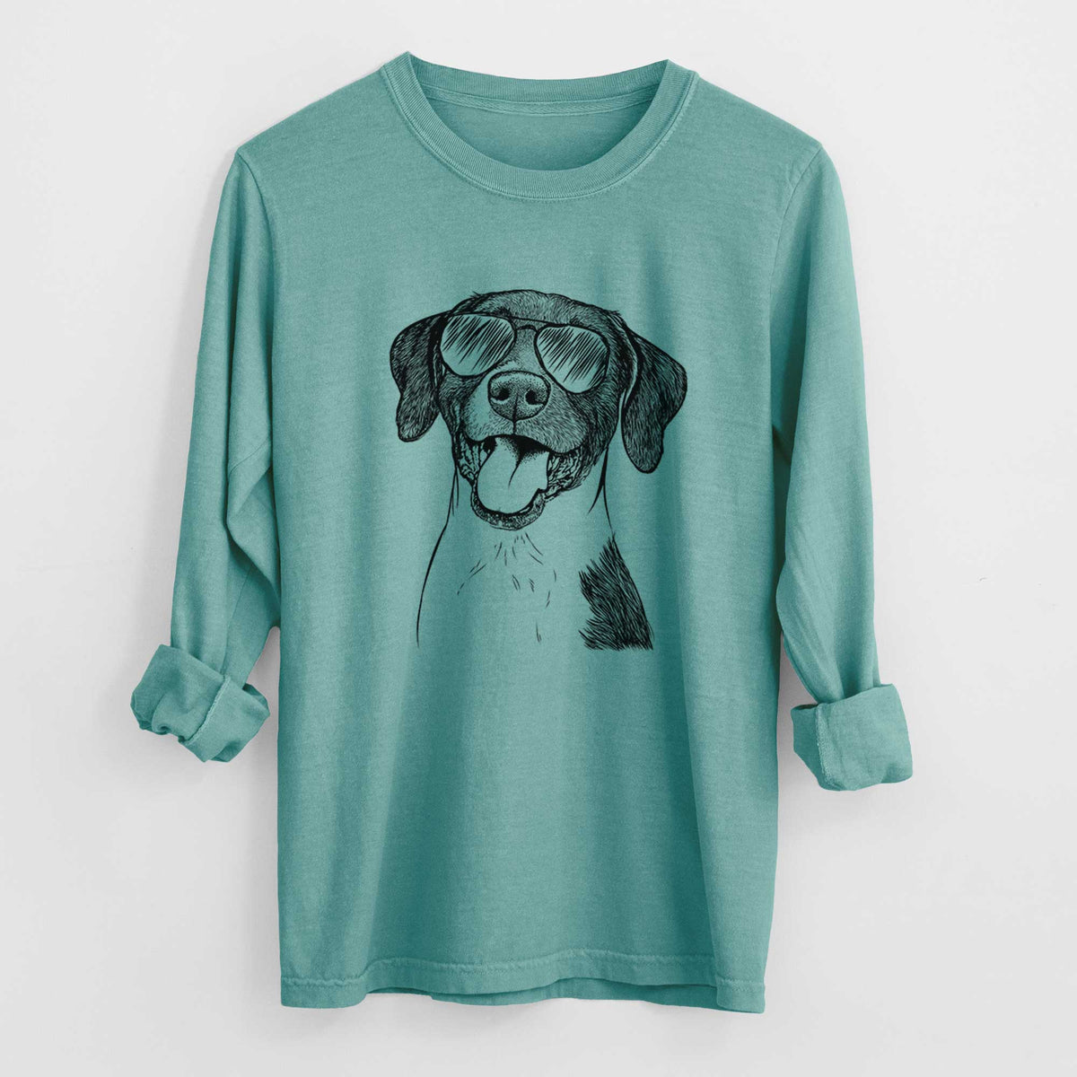 Aviator Harper the Mixed Breed - Men's Heavyweight 100% Cotton Long Sleeve