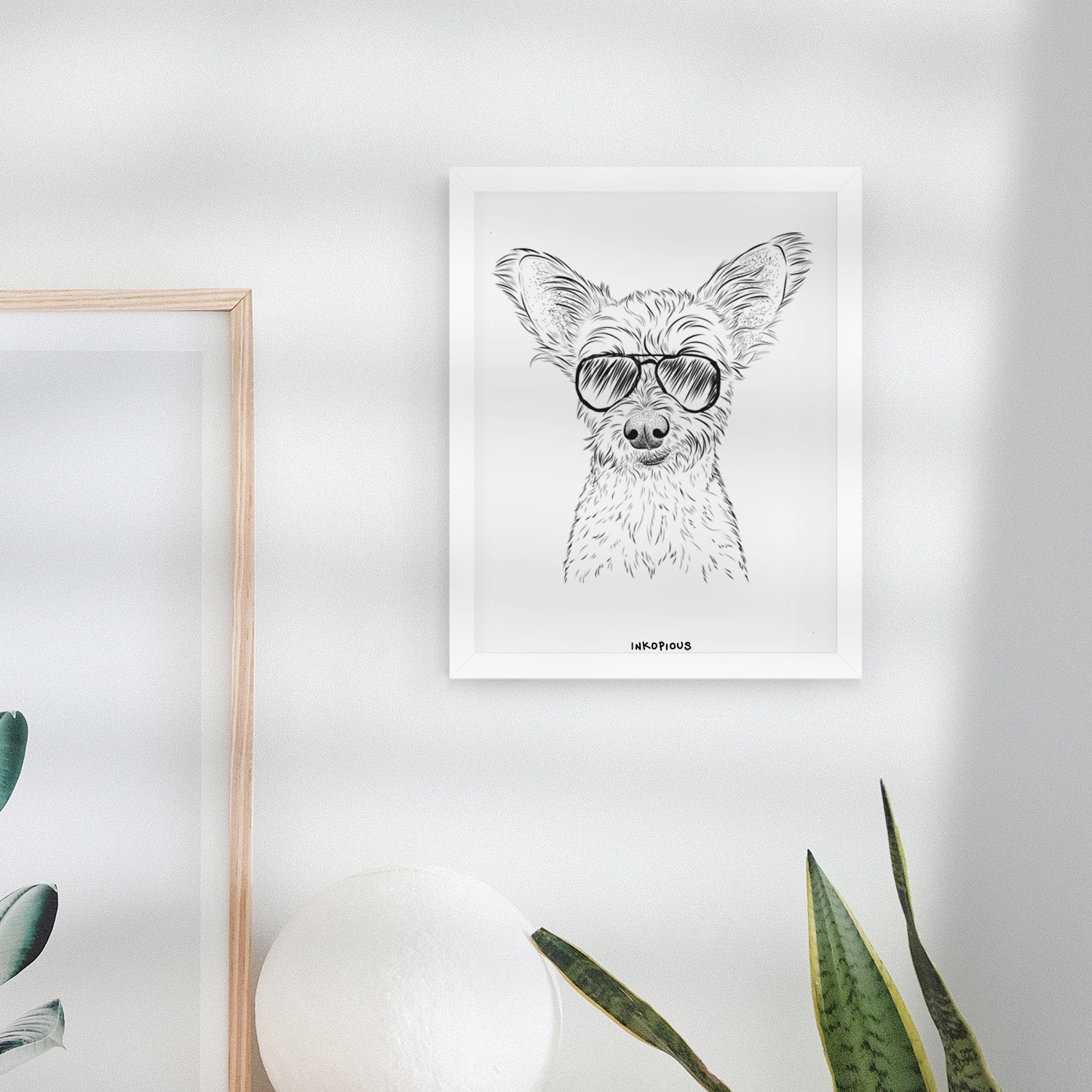 Heidi the Schnauzer Mix Art Print