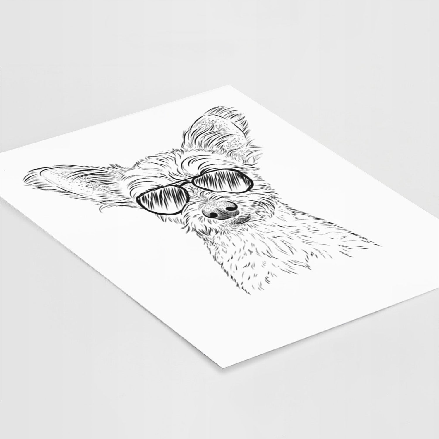 Heidi the Schnauzer Mix Art Print