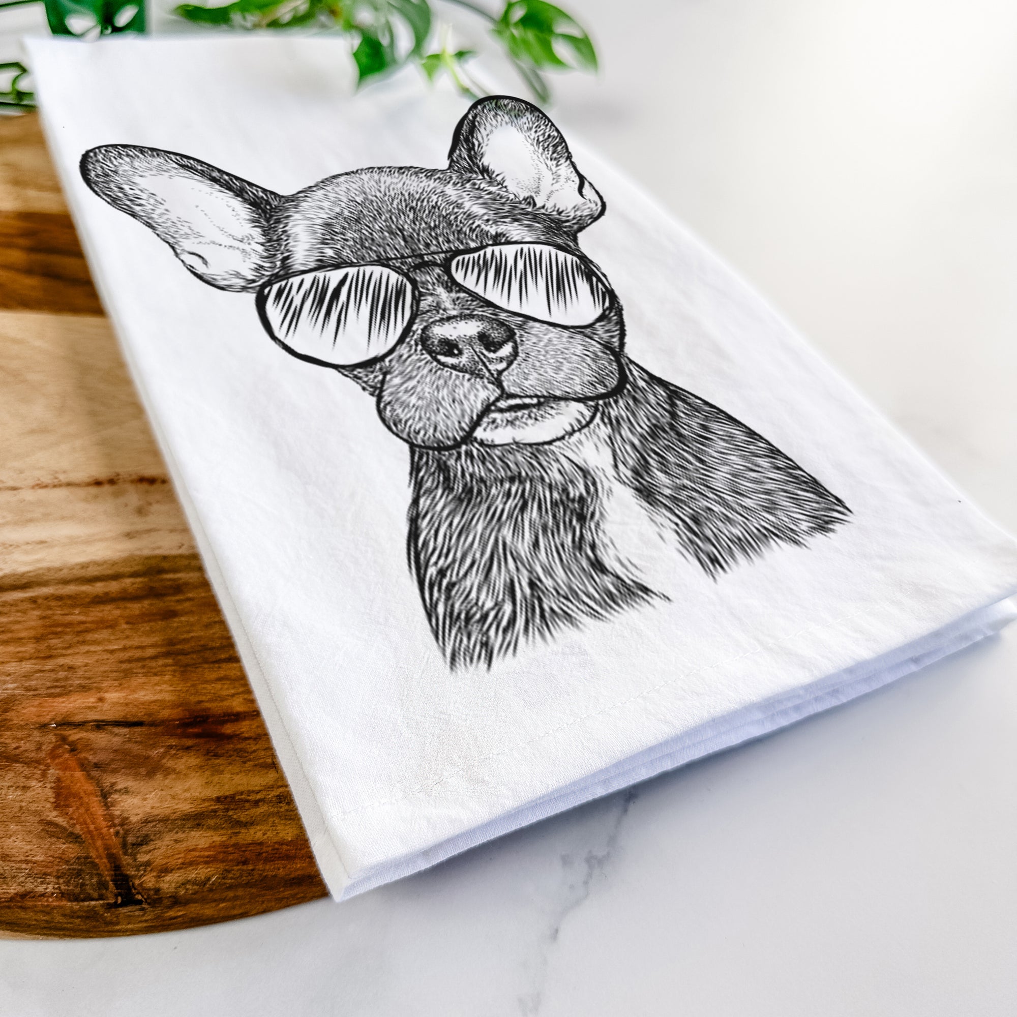 Henry the French Bulldog Tea Towel