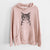 Aviator Hobbes the Tabby Cat - Unisex Pigment Dyed Hoodie