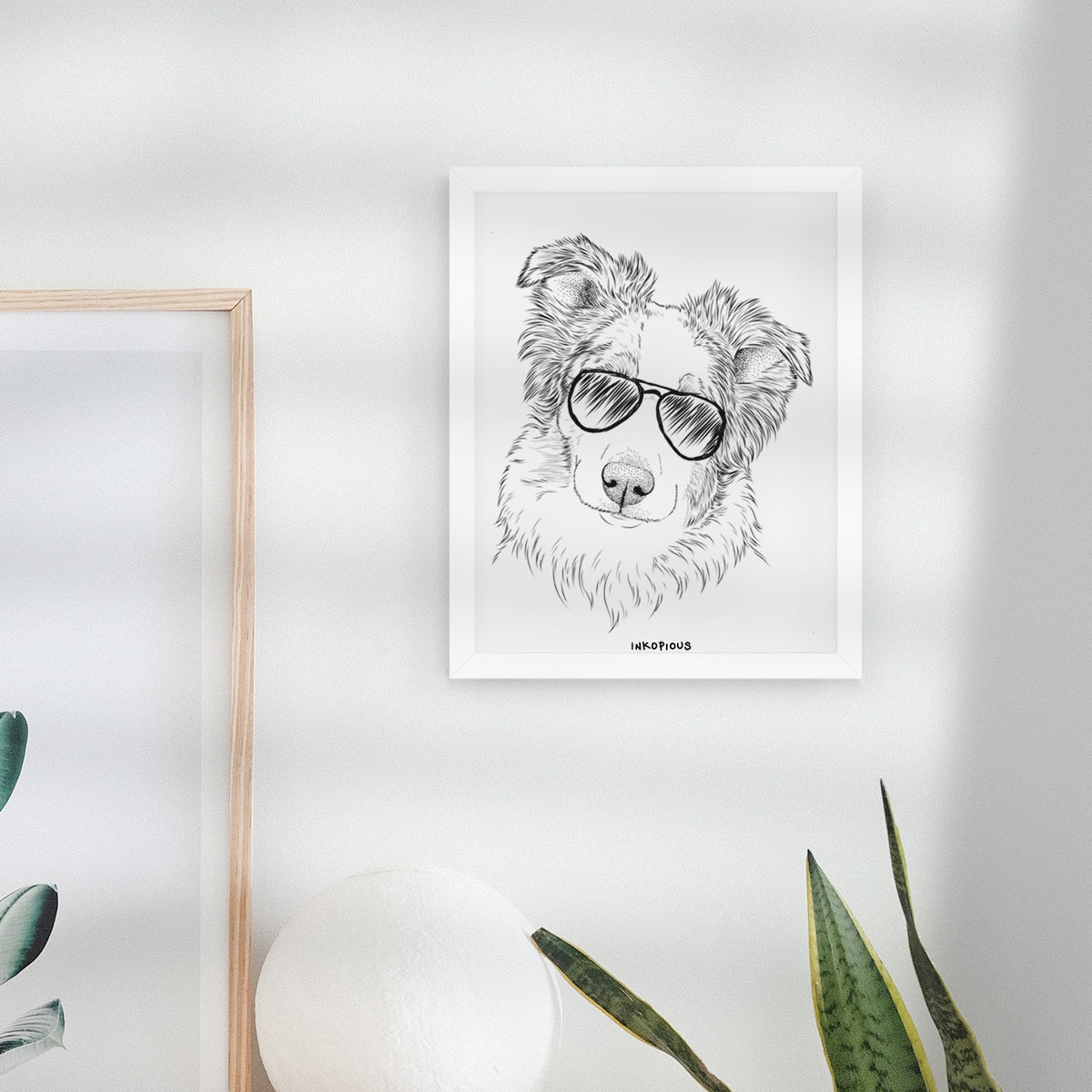 HoneyBee the Miniature Australian Shepherd Art Print