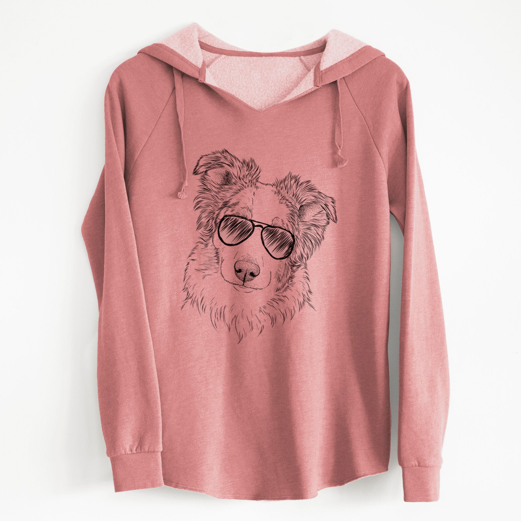 Aviator HoneyBee the Miniature Australian Shepherd - Cali Wave Hooded Sweatshirt