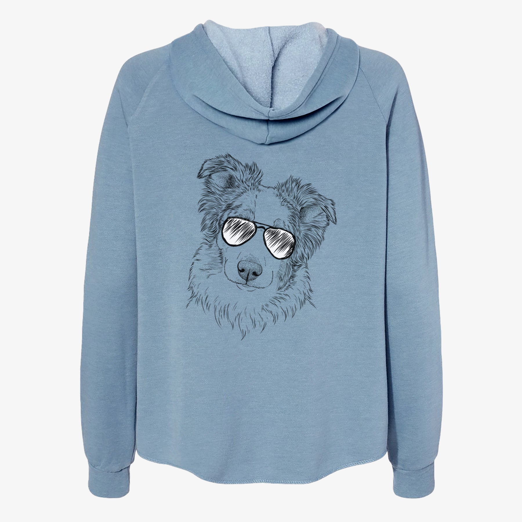 HoneyBee the Miniature Australian Shepherd - Women's Cali Wave Zip-Up Sweatshirt