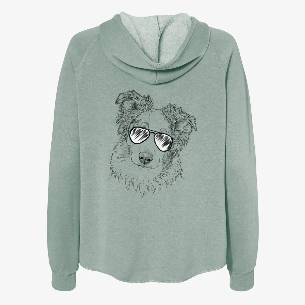 HoneyBee the Miniature Australian Shepherd - Women's Cali Wave Zip-Up Sweatshirt