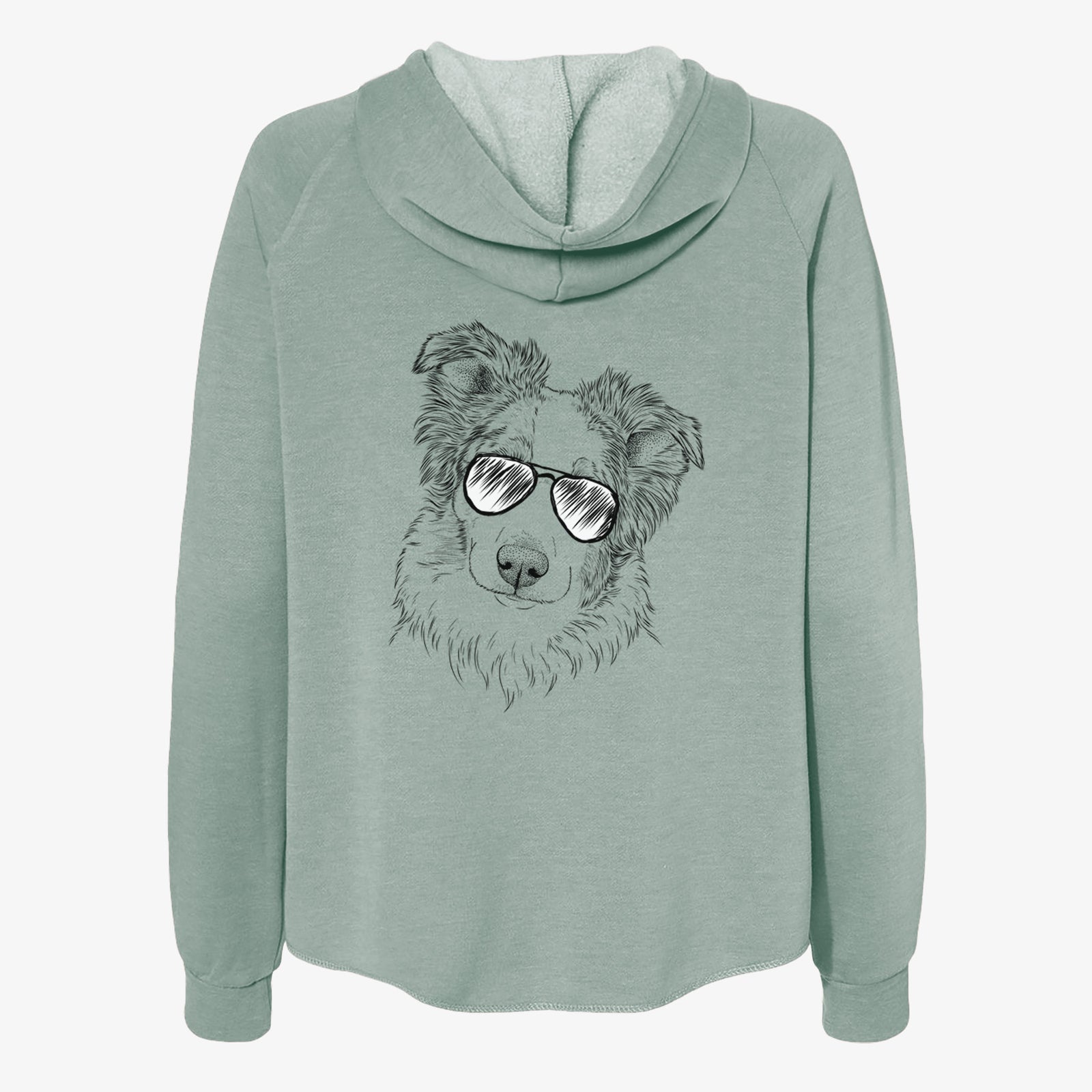 HoneyBee the Miniature Australian Shepherd - Women's Cali Wave Zip-Up Sweatshirt