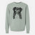 Aviator Indi the Border Collie - Unisex Pigment Dyed Crew Sweatshirt