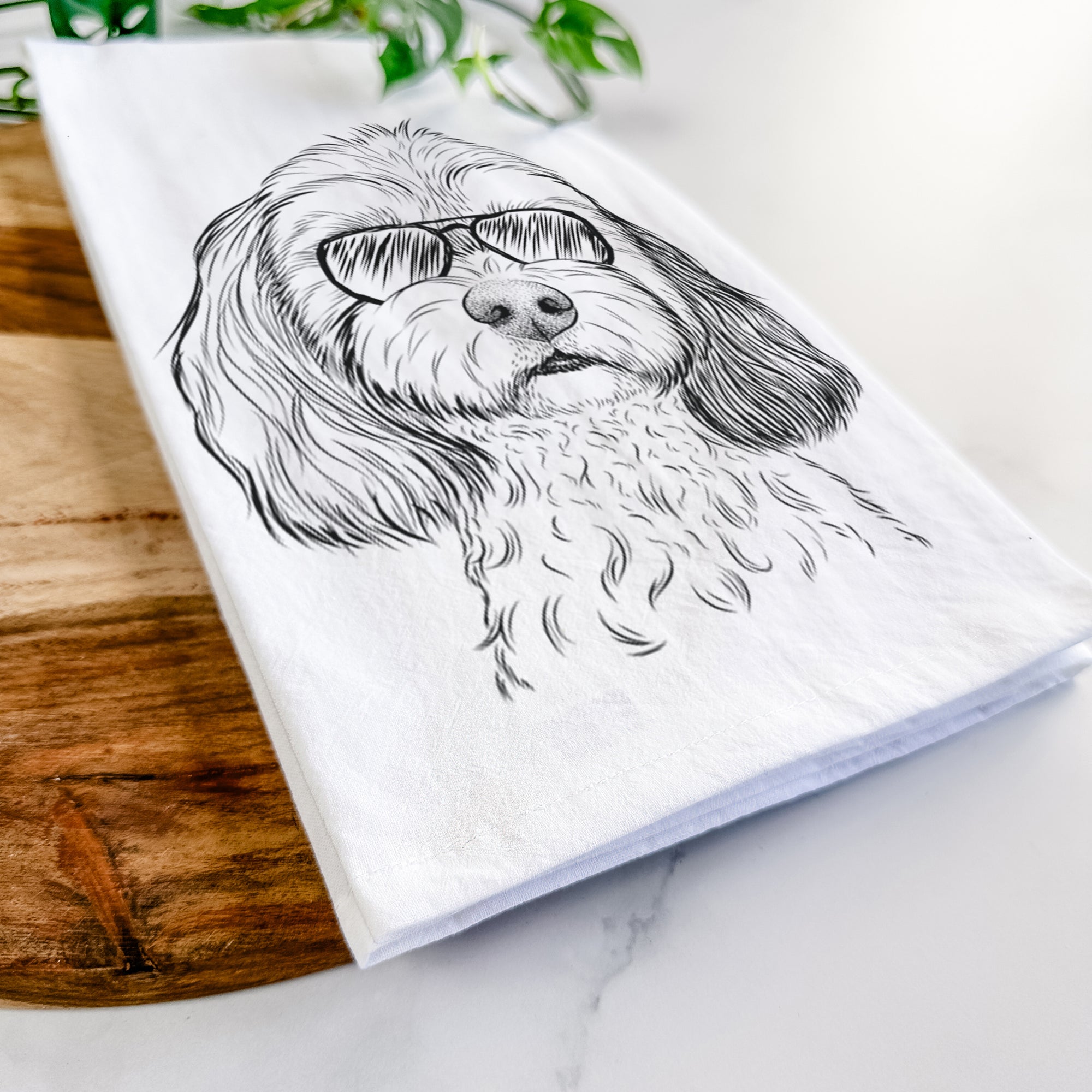 Jasper Diggins the Cavapoo Tea Towel