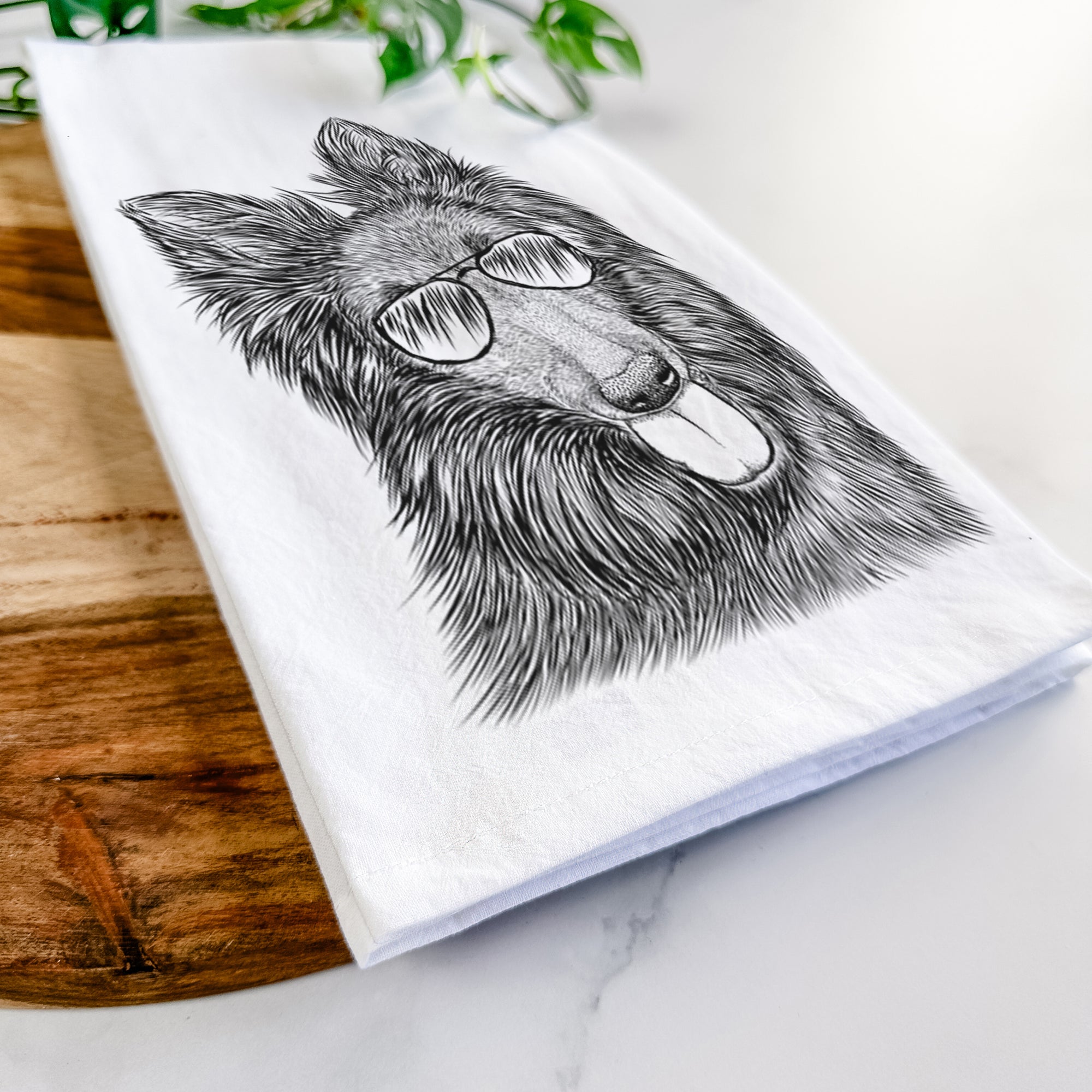 Jaxx the Belgian Tervuren Tea Towel