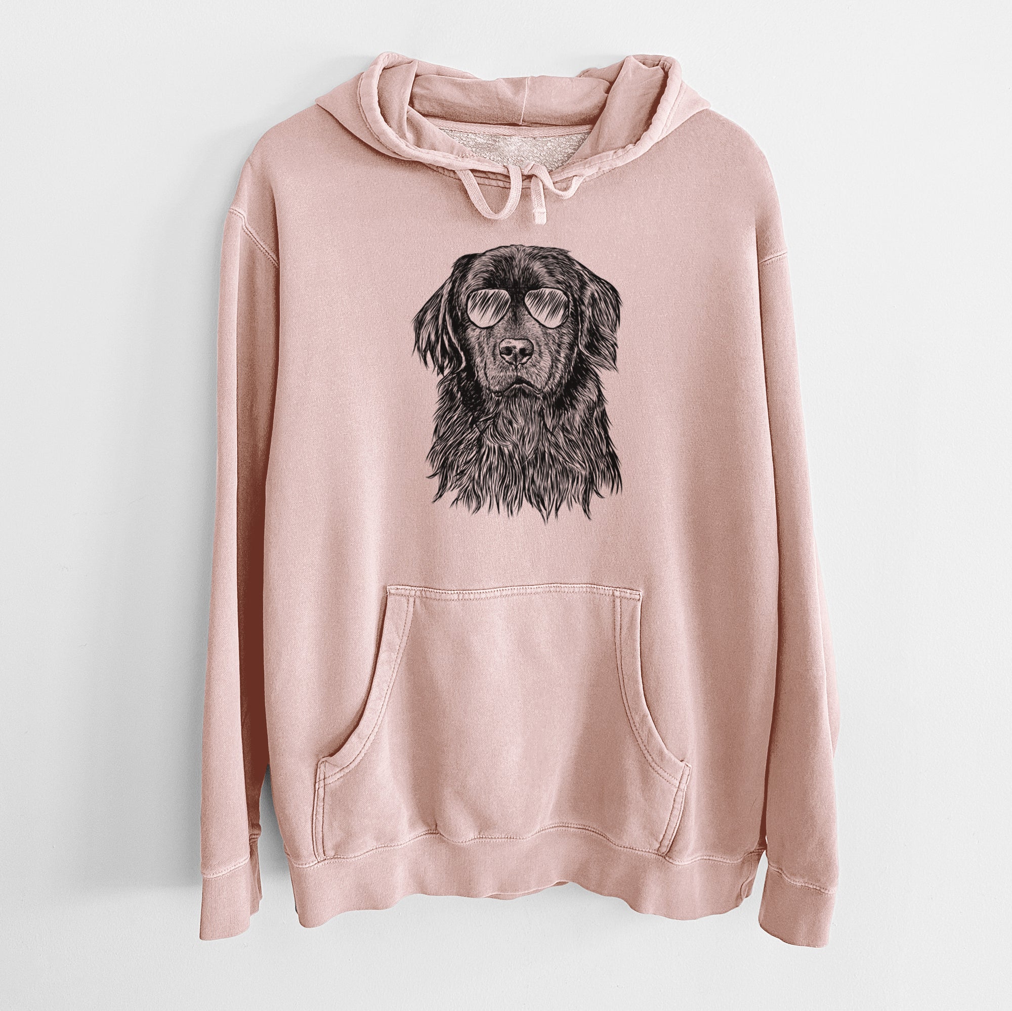 Aviator Jinx the Newfoundland - Unisex Pigment Dyed Hoodie