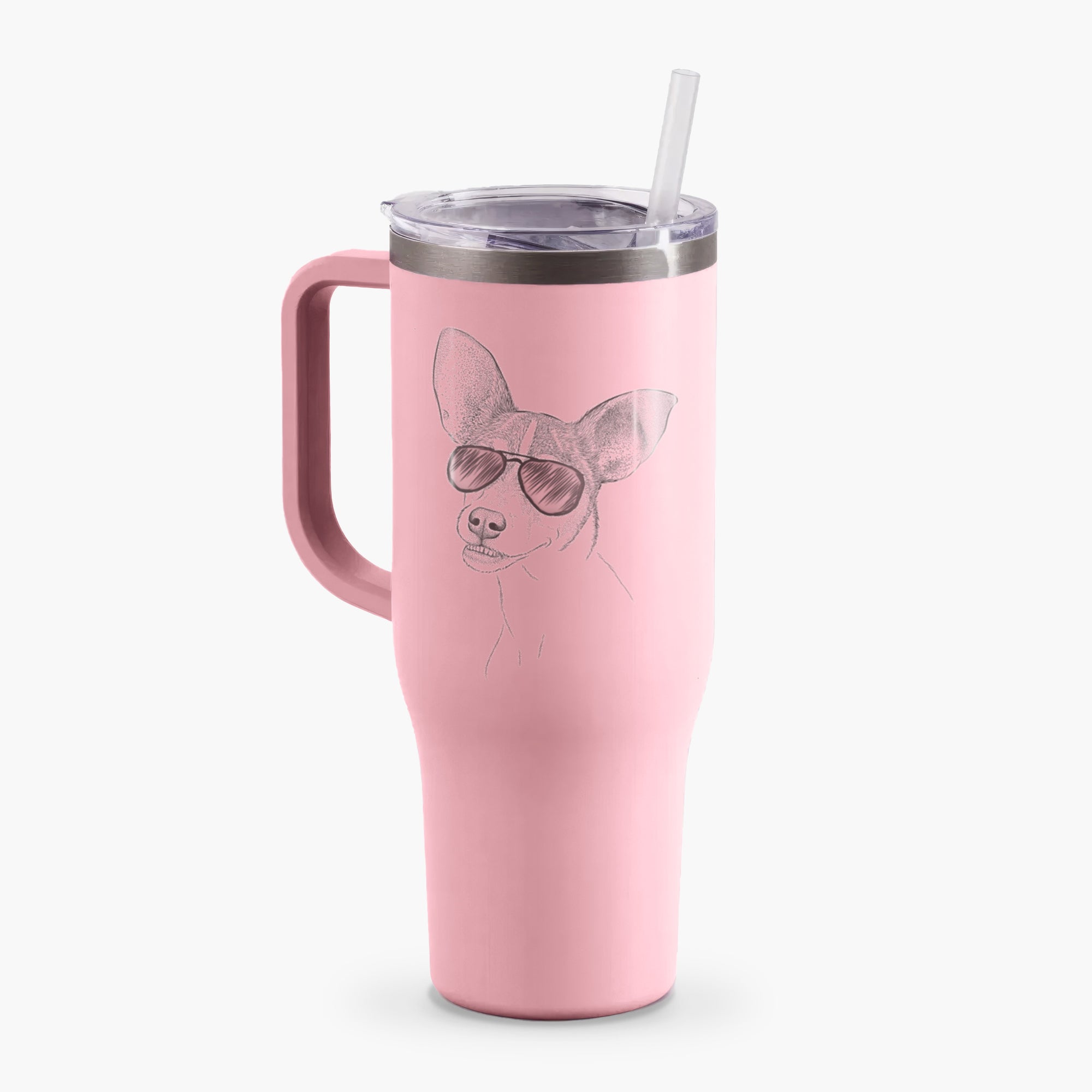 Kailani the Chihuahua Mix - 40oz Tumbler with Handle