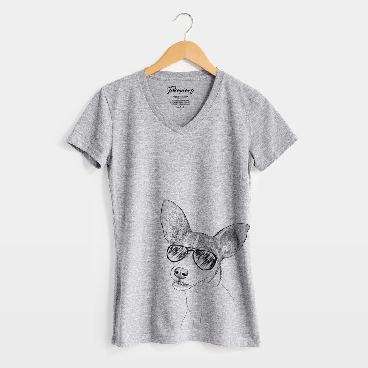 Aviator Kailani the Chihuahua Mix - Women&#39;s V-neck Shirt