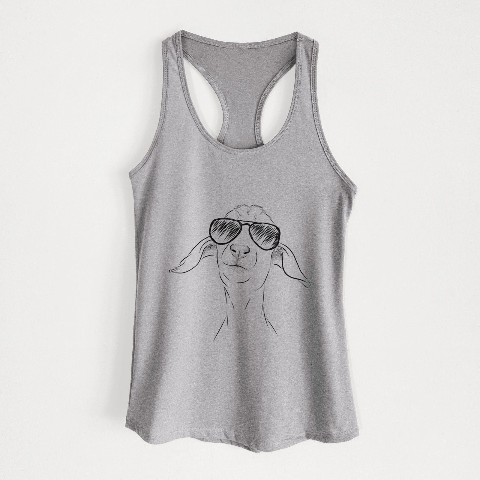 Kara Dune the Spanish Boer Goat - Women's Racerback Tanktop