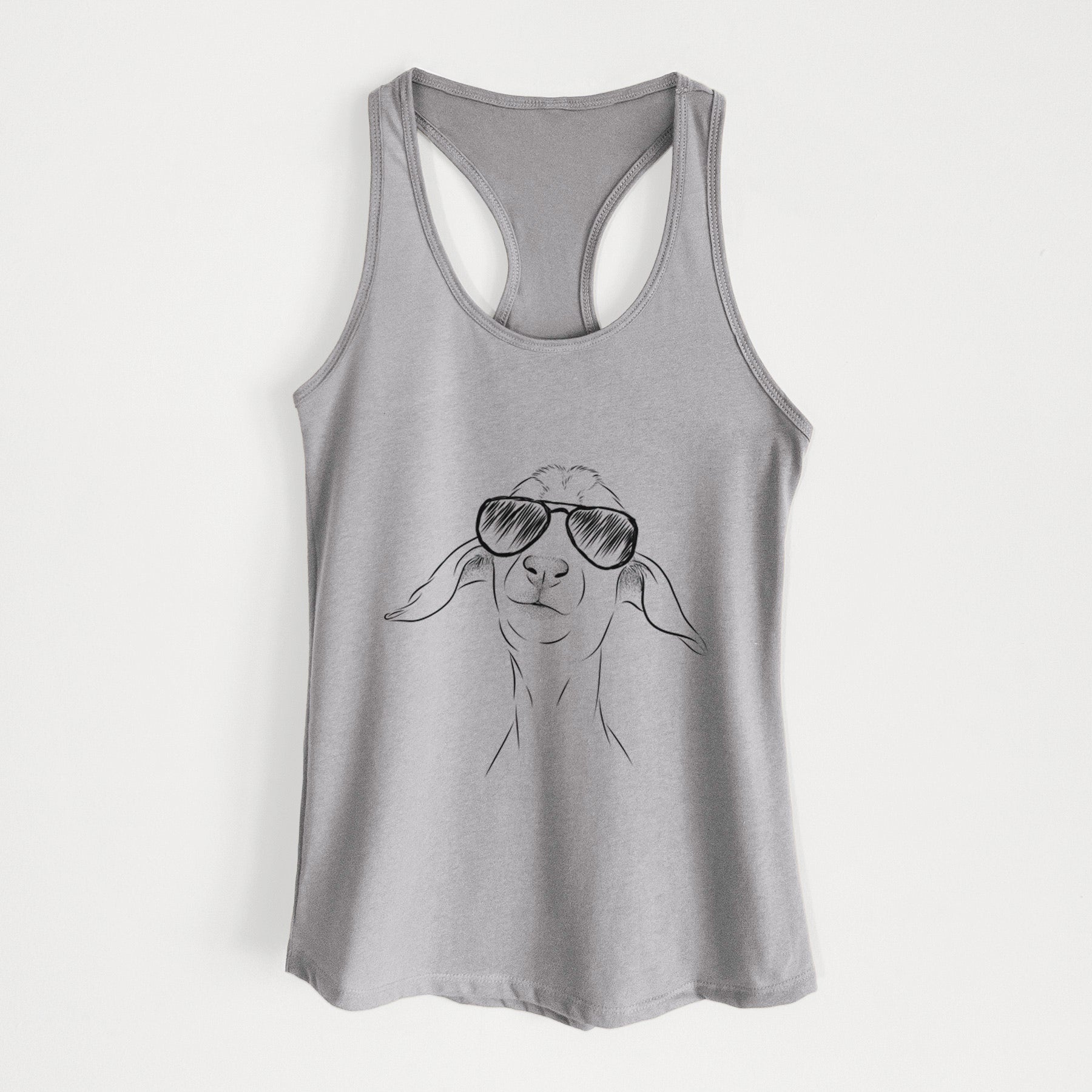 Kara Dune the Spanish Boer Goat - Women's Racerback Tanktop