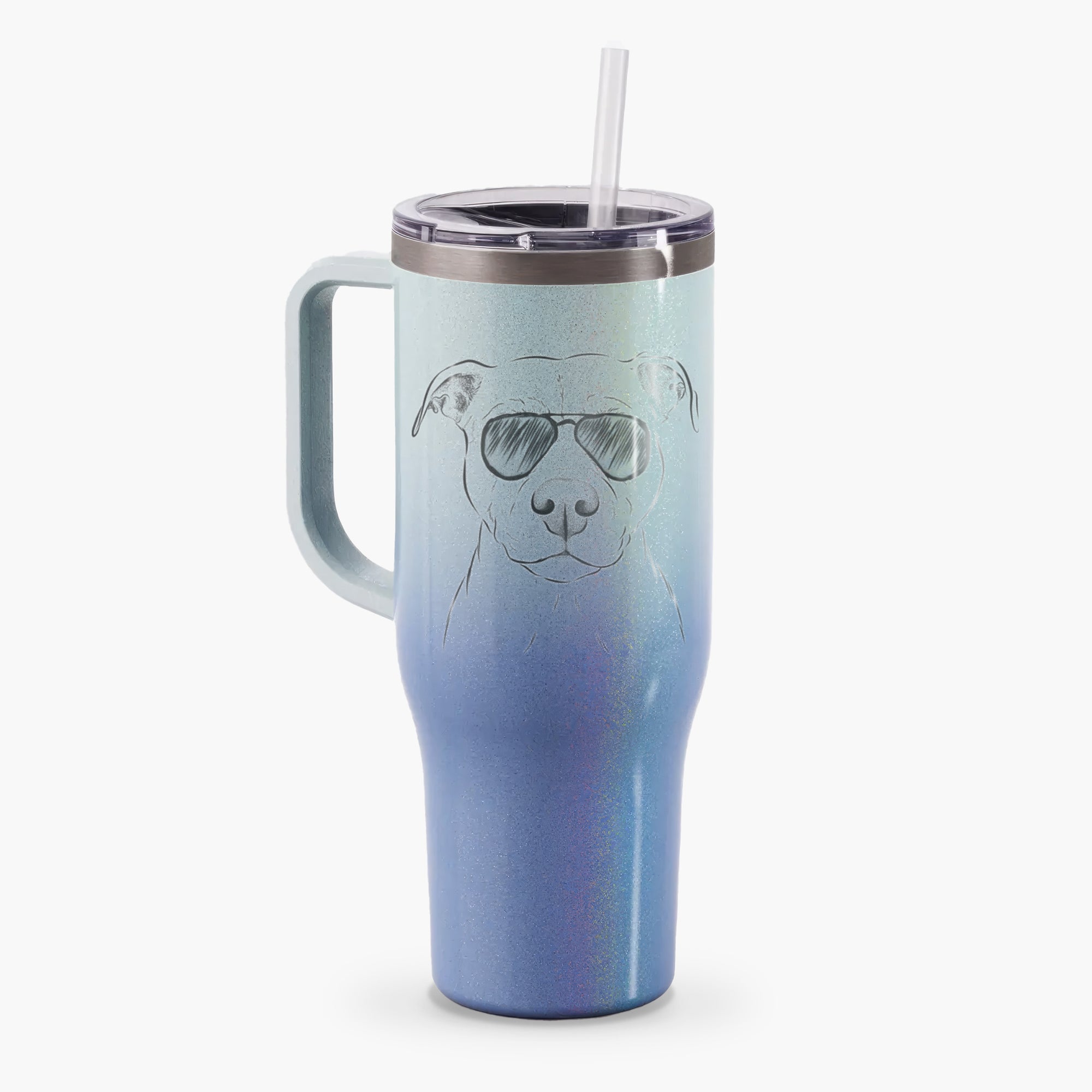 Khaleesi the Pitbull - 40oz Tumbler with Handle