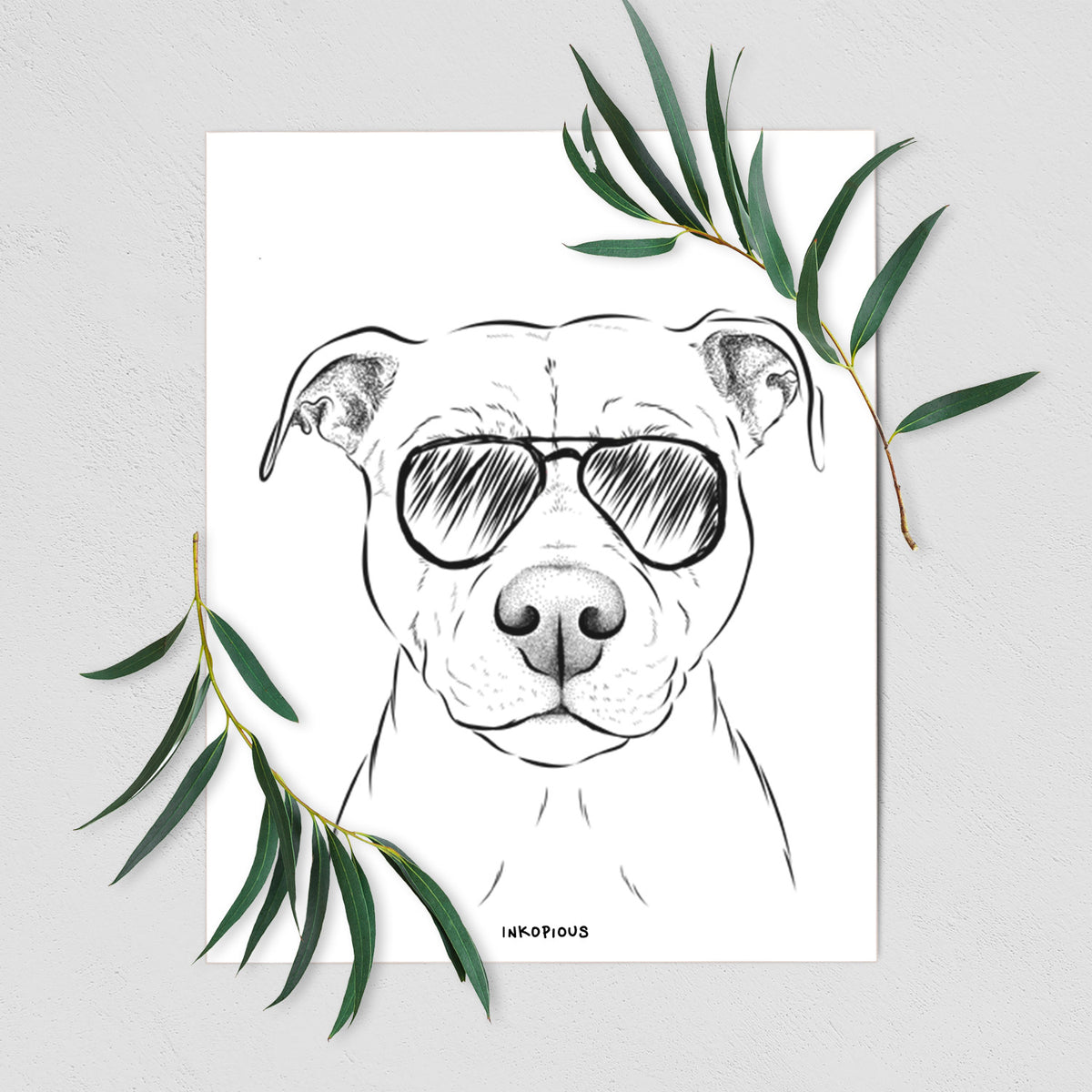 Khaleesi the Pitbull Art Print