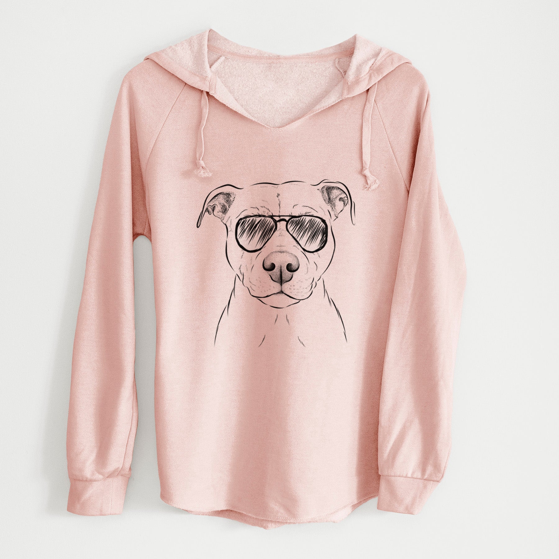 Aviator Khaleesi the Pitbull - Cali Wave Hooded Sweatshirt