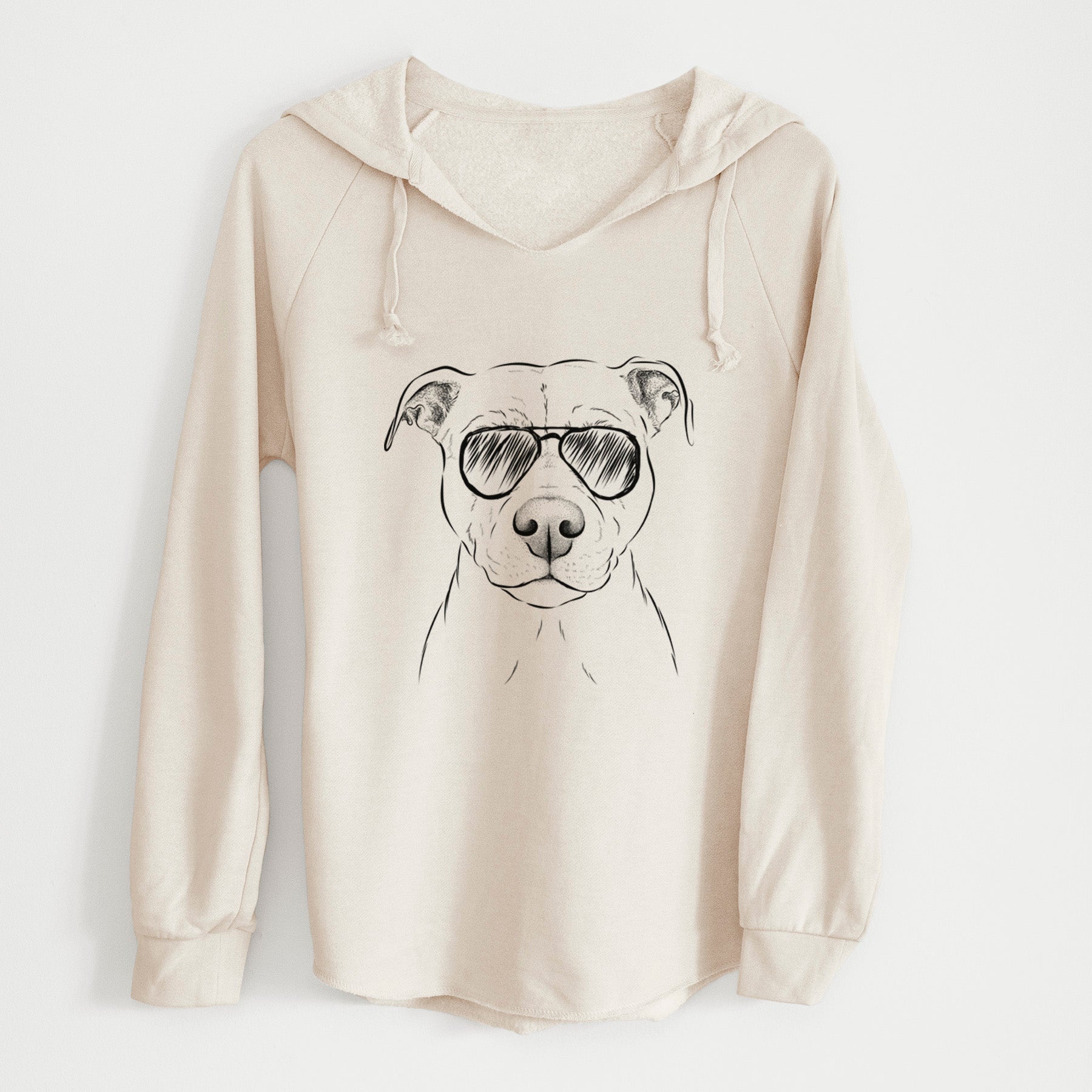 Aviator Khaleesi the Pitbull - Cali Wave Hooded Sweatshirt