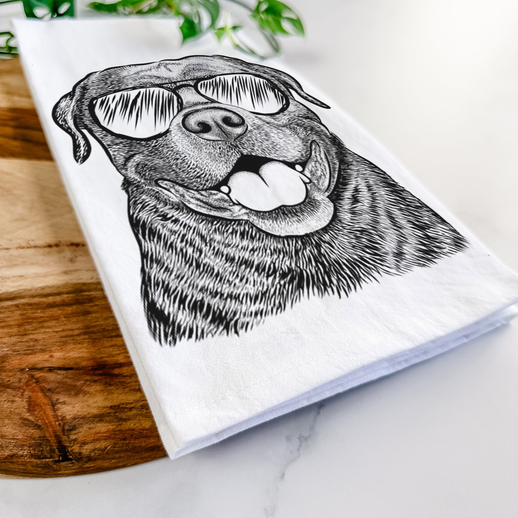 Kojak the Rottweiler Tea Towel