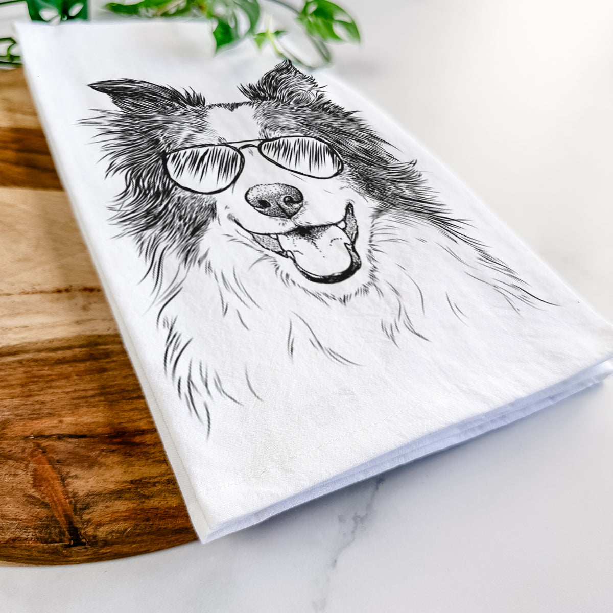Kylee the Border Collie Tea Towel
