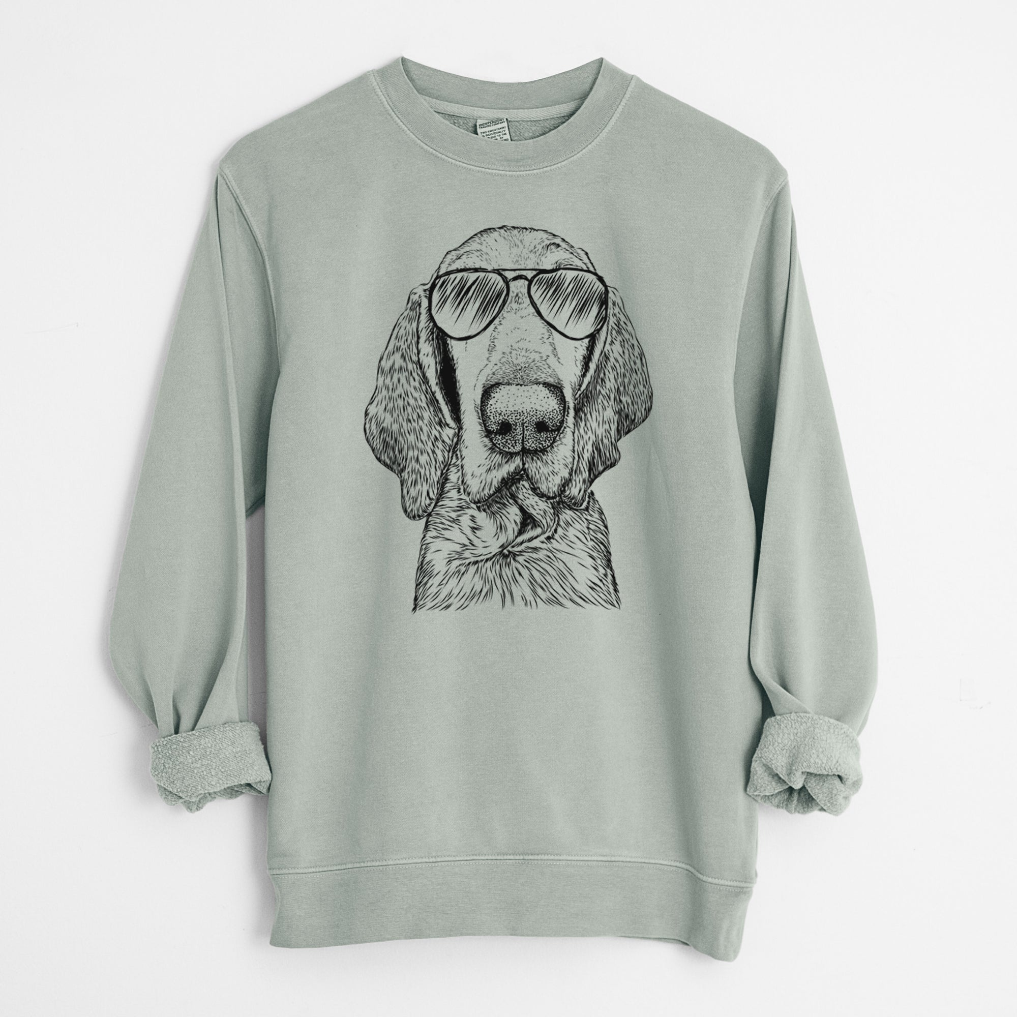 Aviator Kylie the Bracco Italiano - Unisex Pigment Dyed Crew Sweatshirt