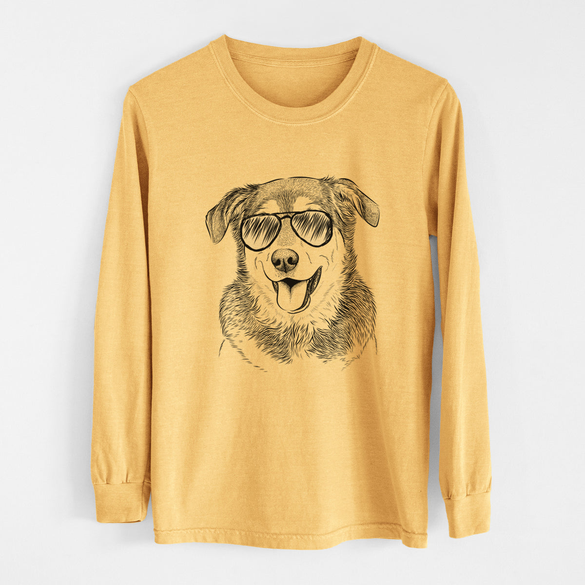 Aviators Lance the Lab/Shepherd Mix - Heavyweight 100% Cotton Long Sleeve