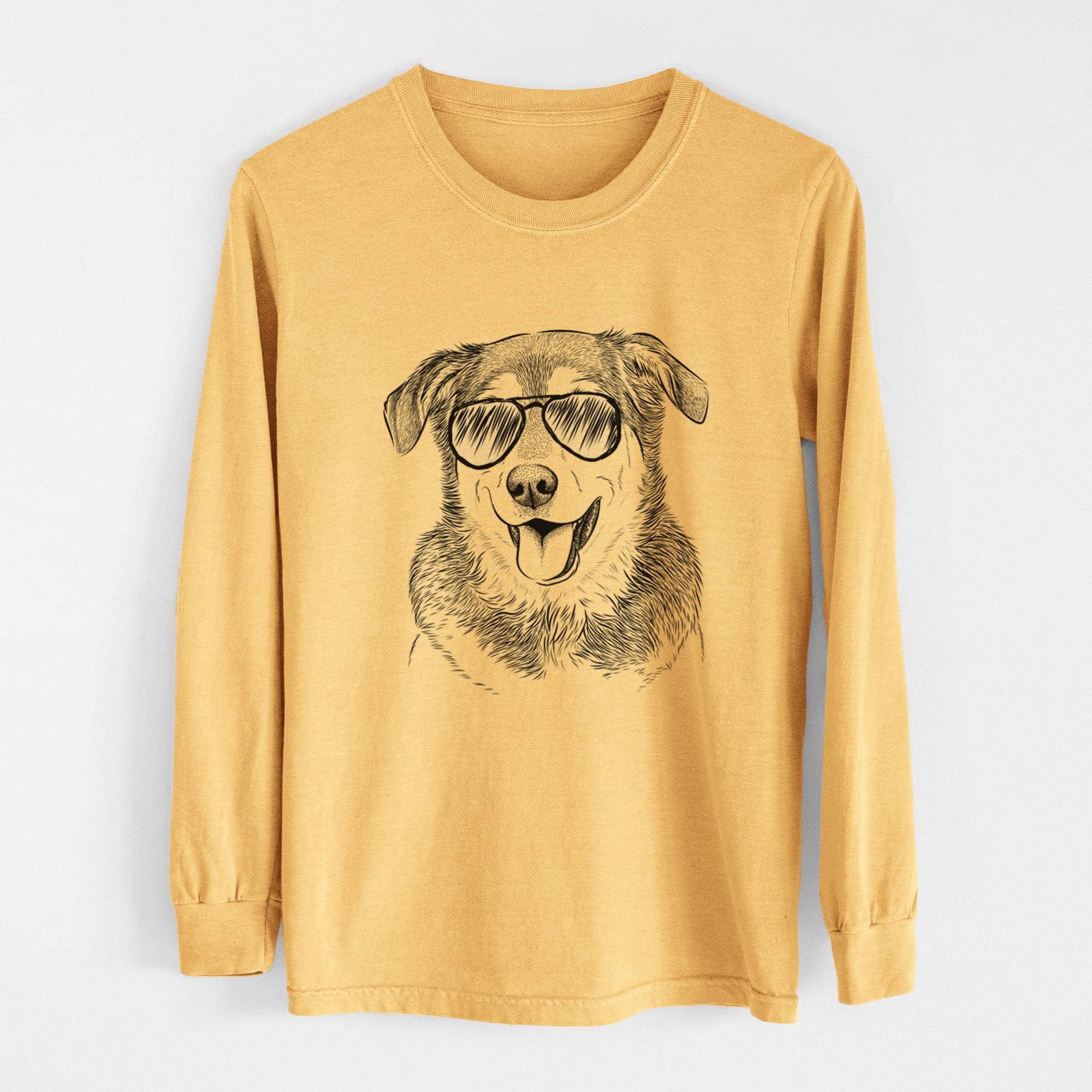 Aviators Lance the Lab/Shepherd Mix - Heavyweight 100% Cotton Long Sleeve