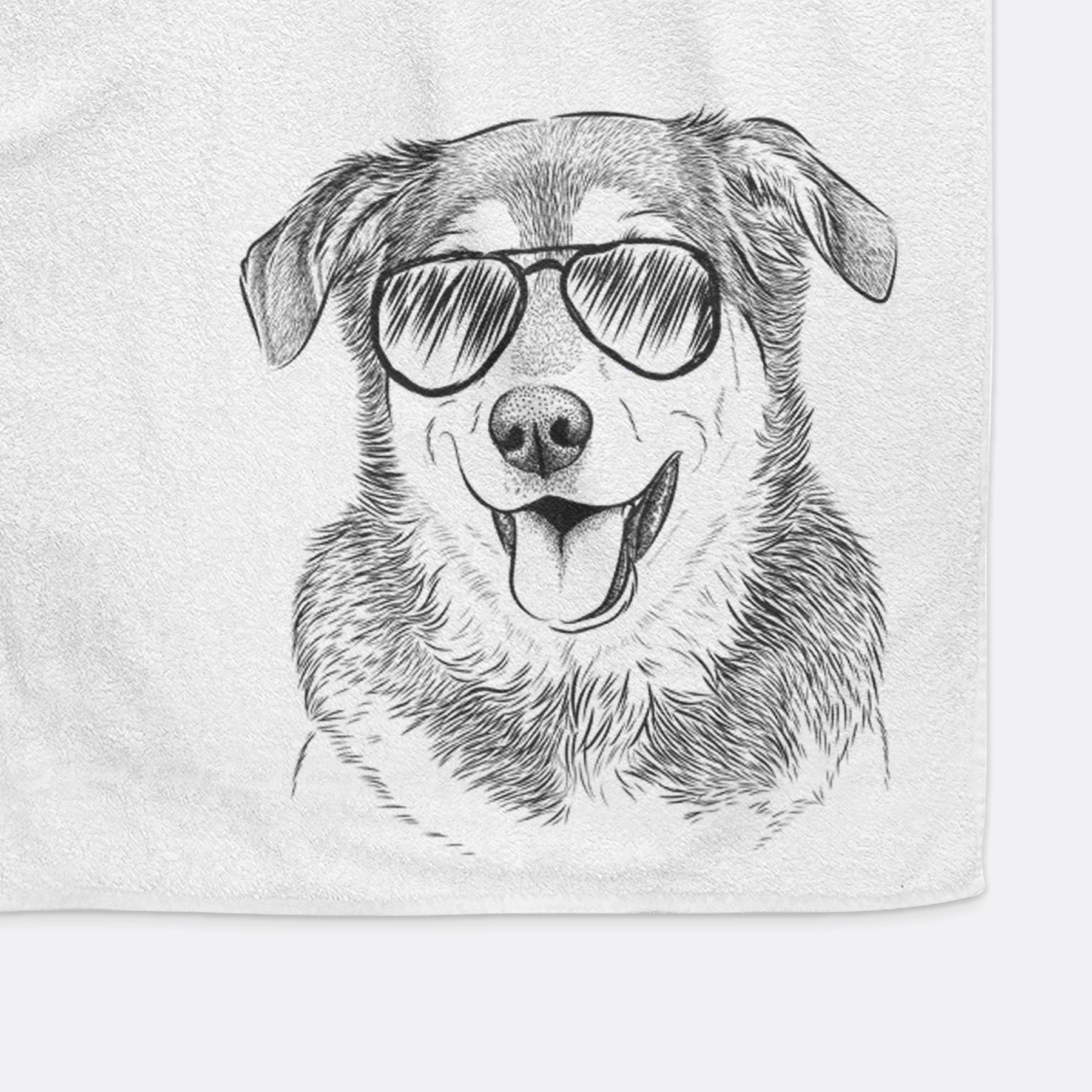 Lance the Lab/Shepherd Mix Decorative Hand Towel