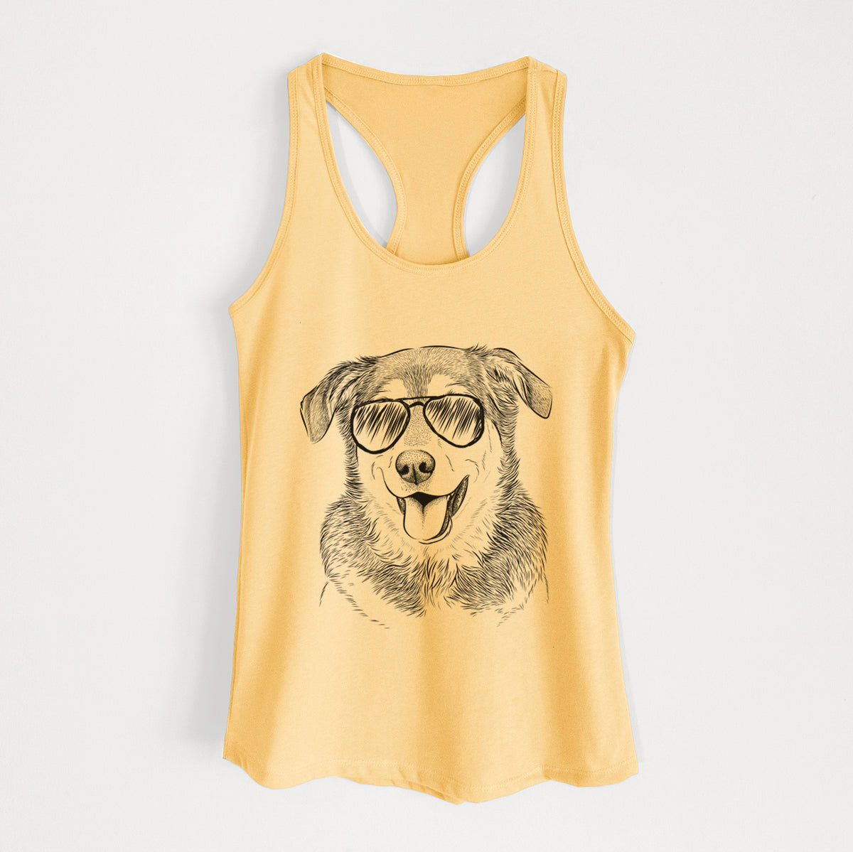 Lance the Lab/Shepherd Mix - Women's Racerback Tanktop