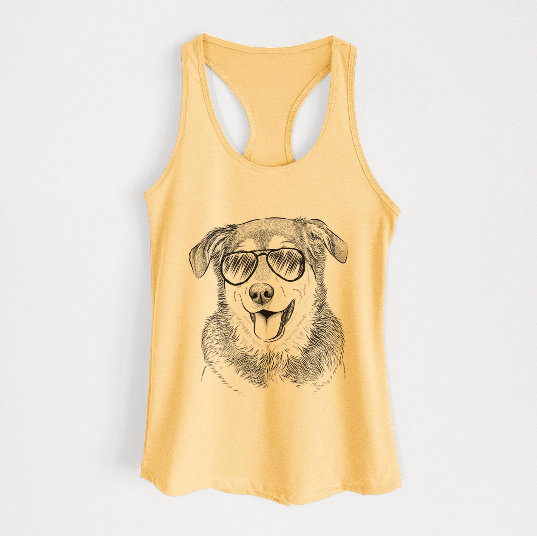 Lance the Lab/Shepherd Mix - Women's Racerback Tanktop