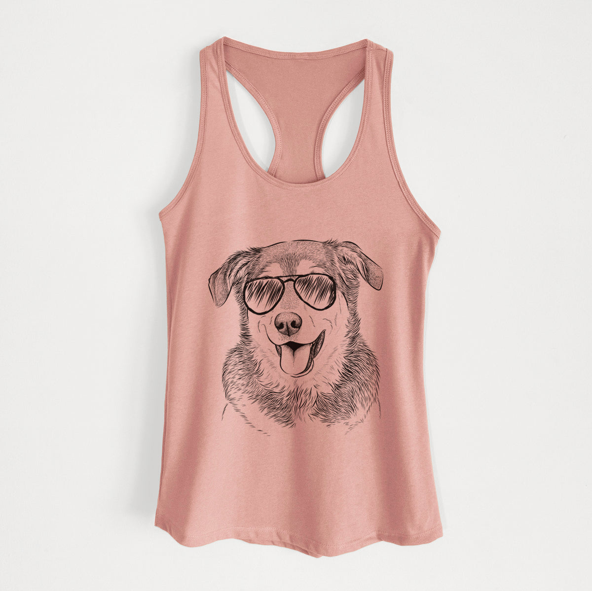 Lance the Lab/Shepherd Mix - Women's Racerback Tanktop