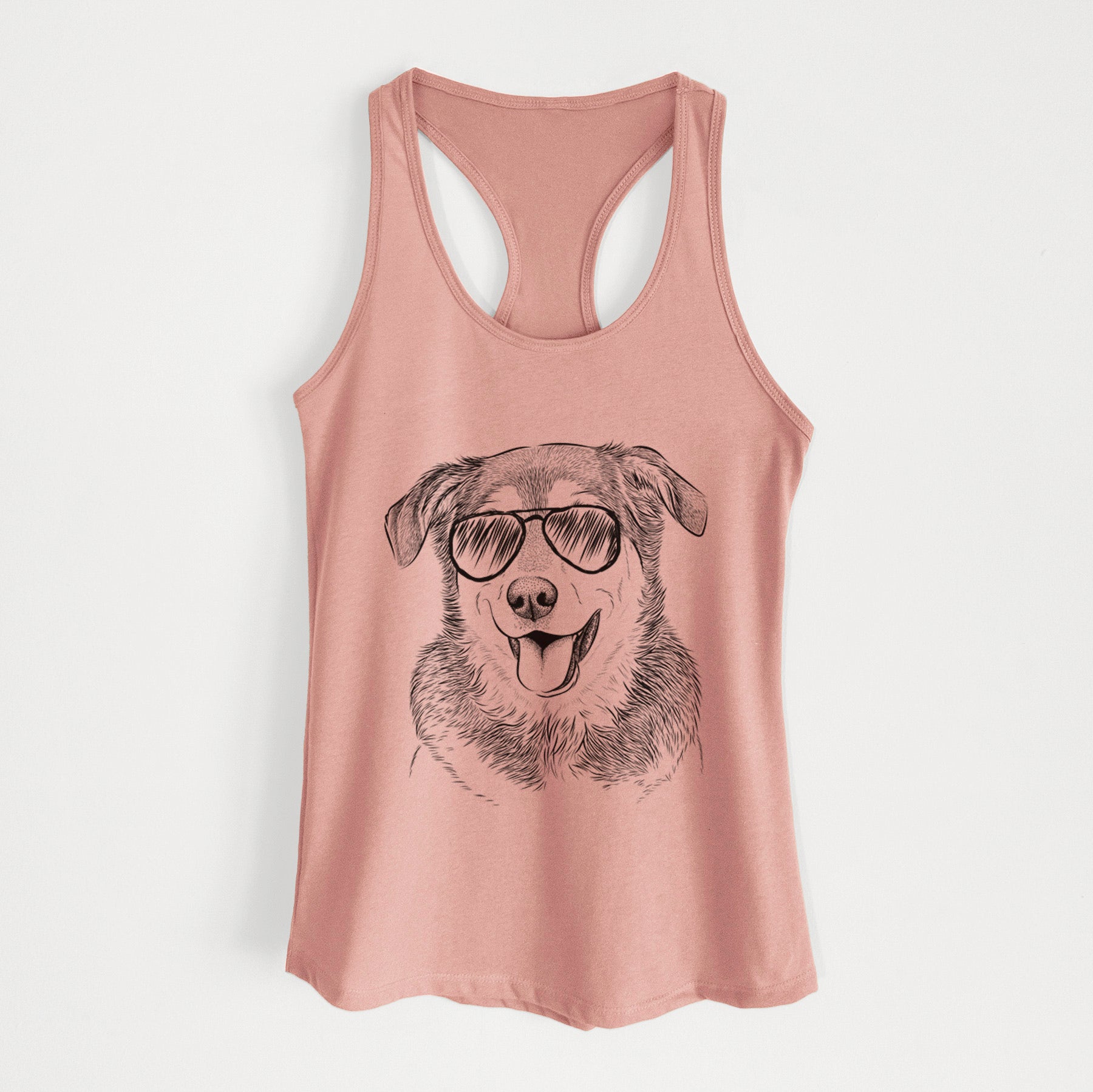 Lance the Lab/Shepherd Mix - Women's Racerback Tanktop