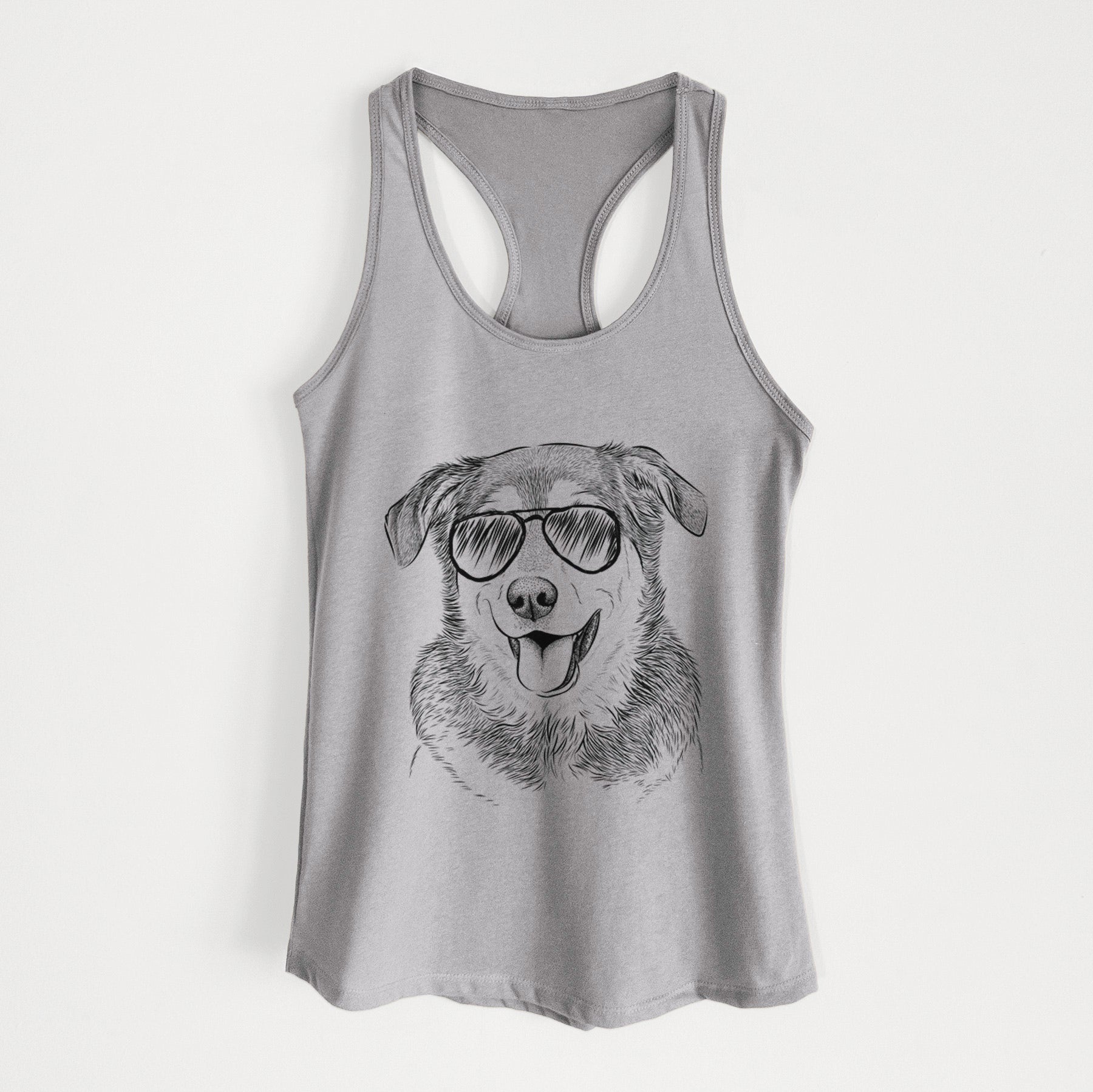 Lance the Lab/Shepherd Mix - Women's Racerback Tanktop