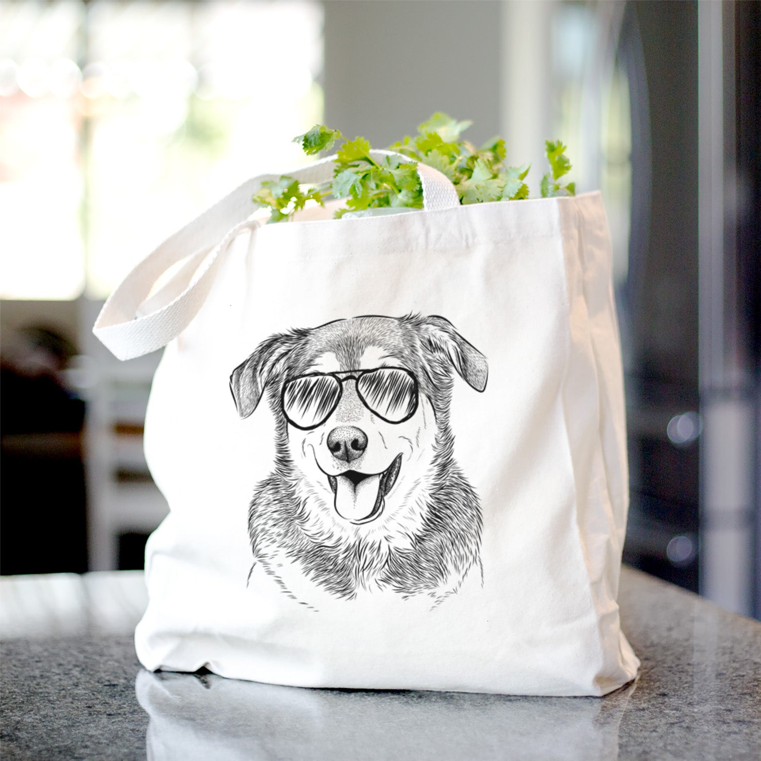 Lance the Lab/Shepherd Mix - Tote Bag