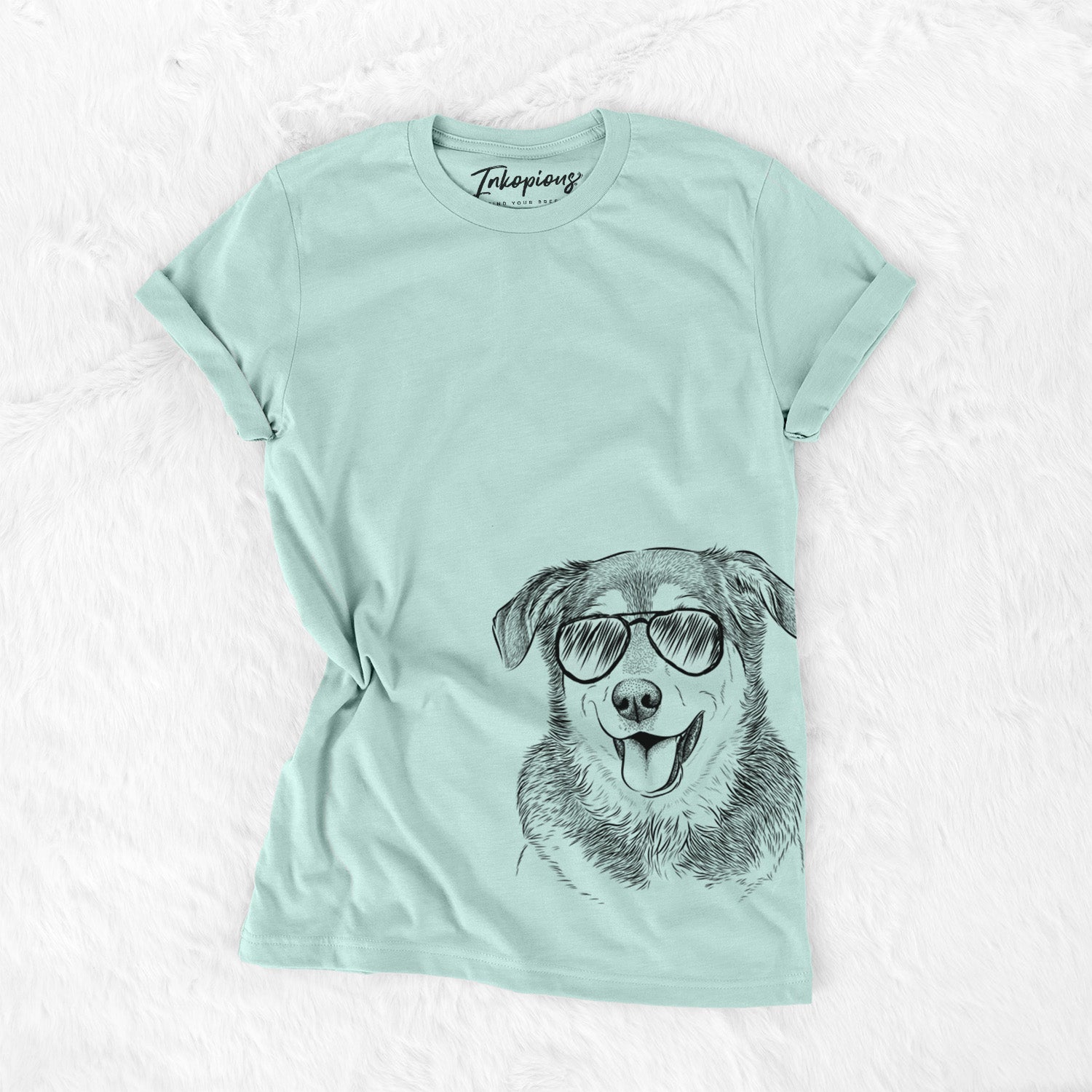 Aviator Lance the Lab/Shepherd Mix - Unisex Crewneck