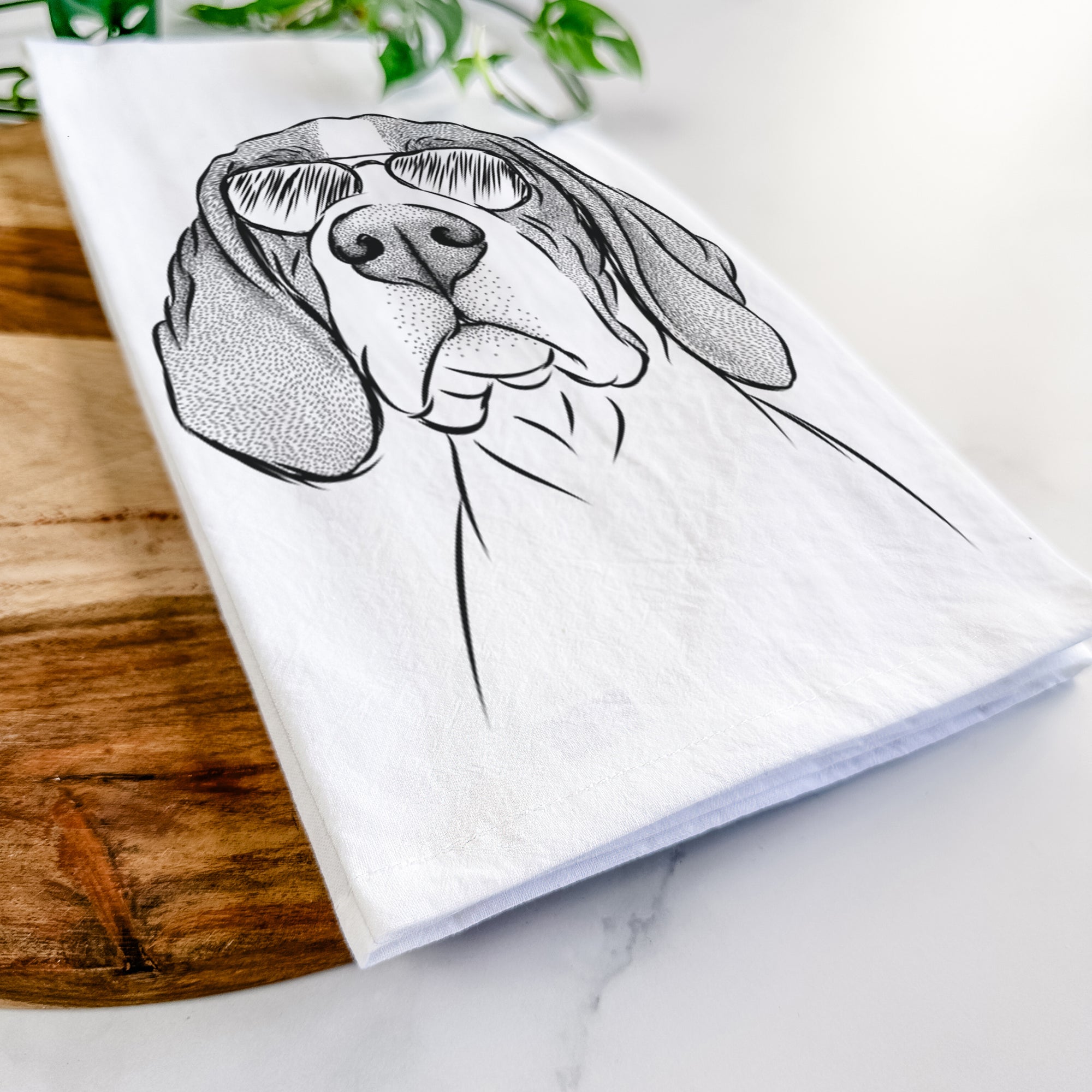 Liam the English Pointer Tea Towel