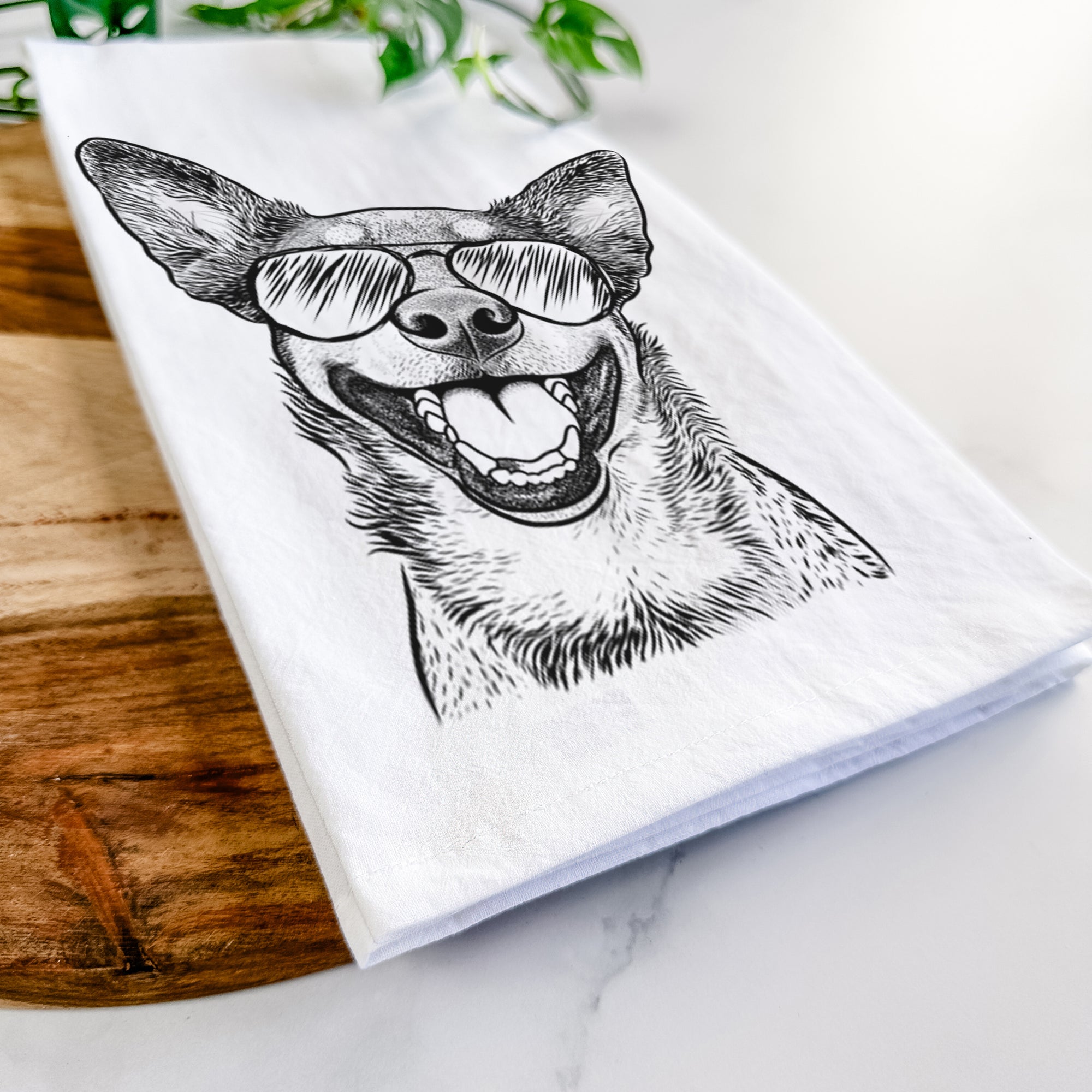 Lily the Australian Cattle Dog Tea Towel