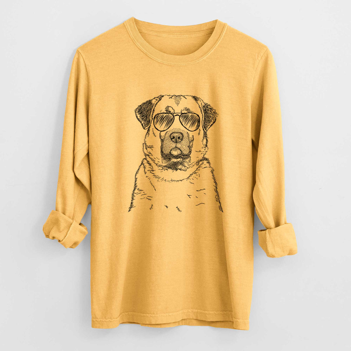 Aviator Loca the Anatolian Shepherd - Men's Heavyweight 100% Cotton Long Sleeve