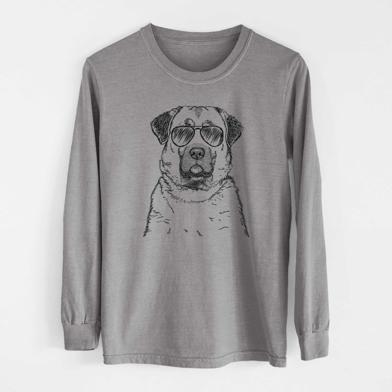 Aviator Loca the Anatolian Shepherd - Men's Heavyweight 100% Cotton Long Sleeve