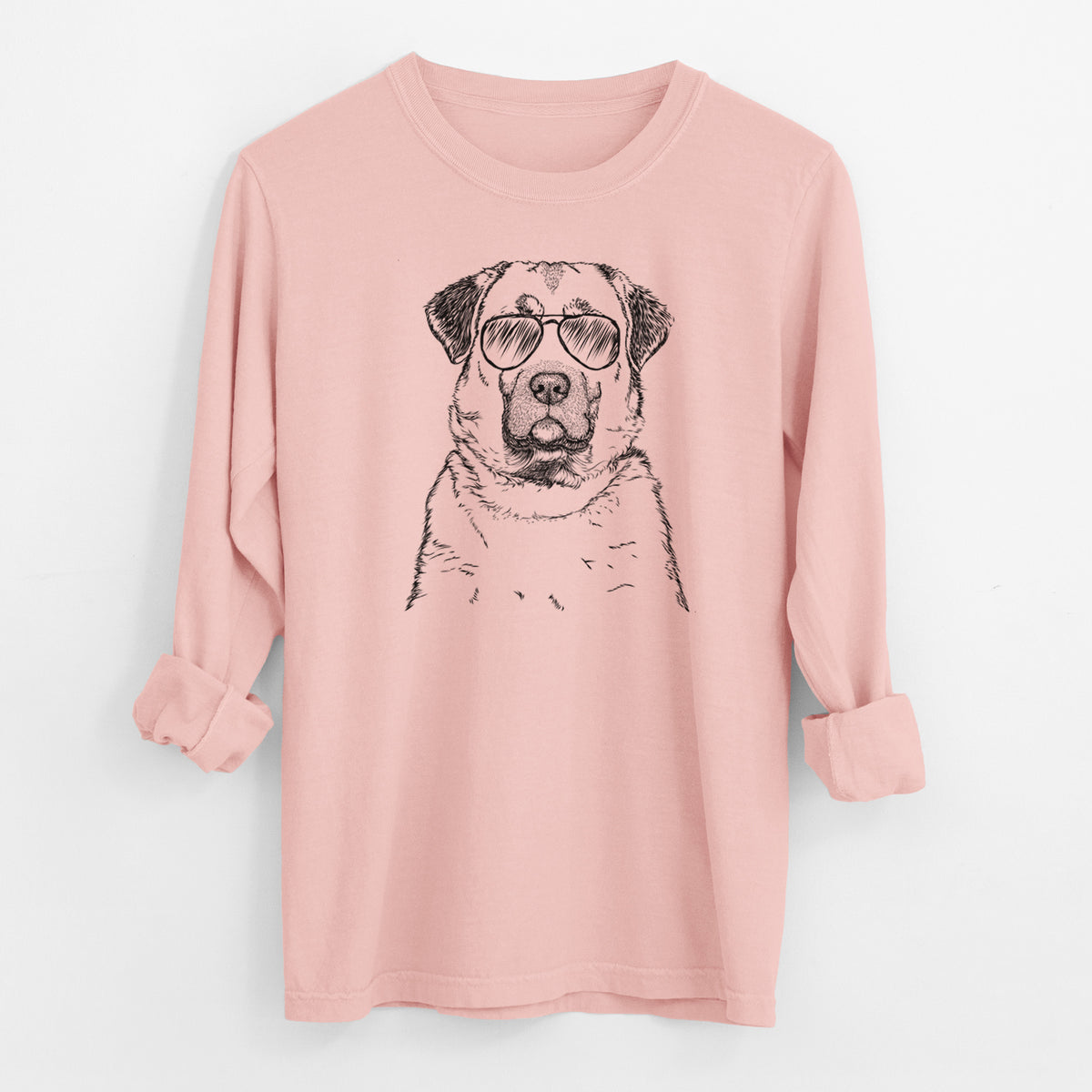 Aviator Loca the Anatolian Shepherd - Men's Heavyweight 100% Cotton Long Sleeve