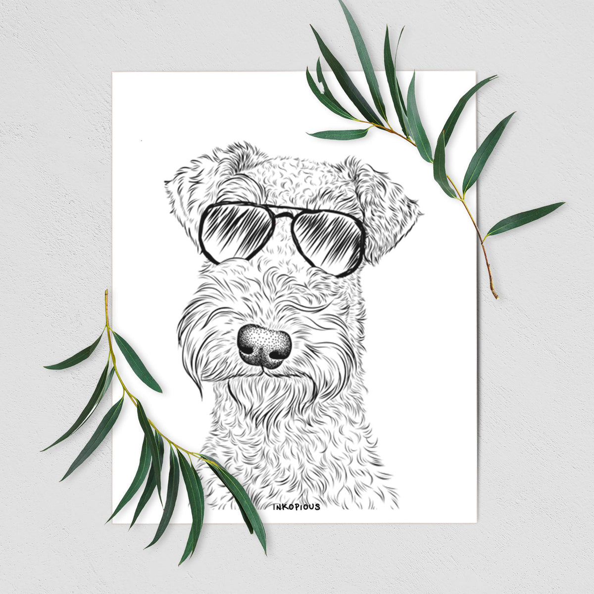 Roc Haven Maggie May the Airedale Terrier Art Print