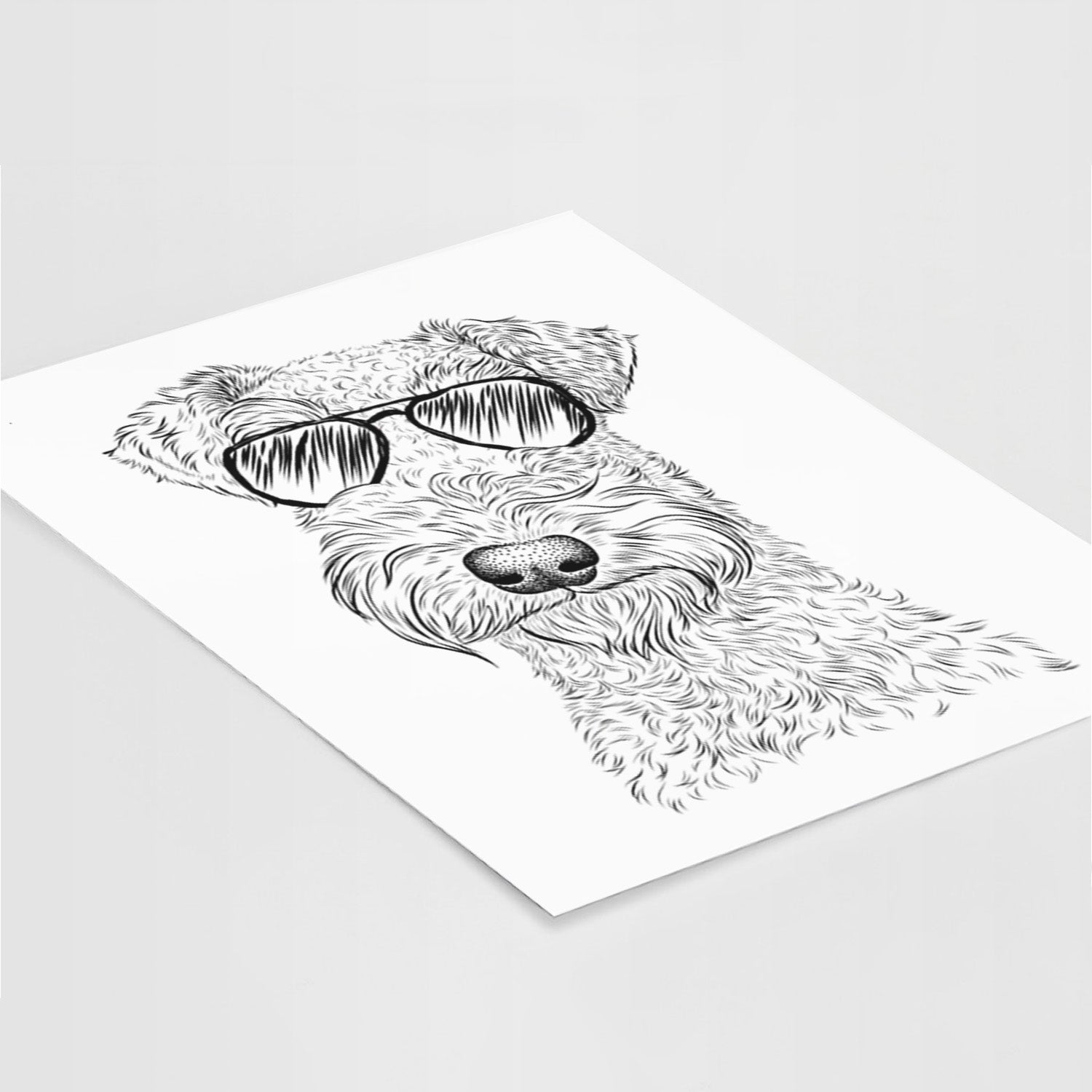 Roc Haven Maggie May the Airedale Terrier Art Print