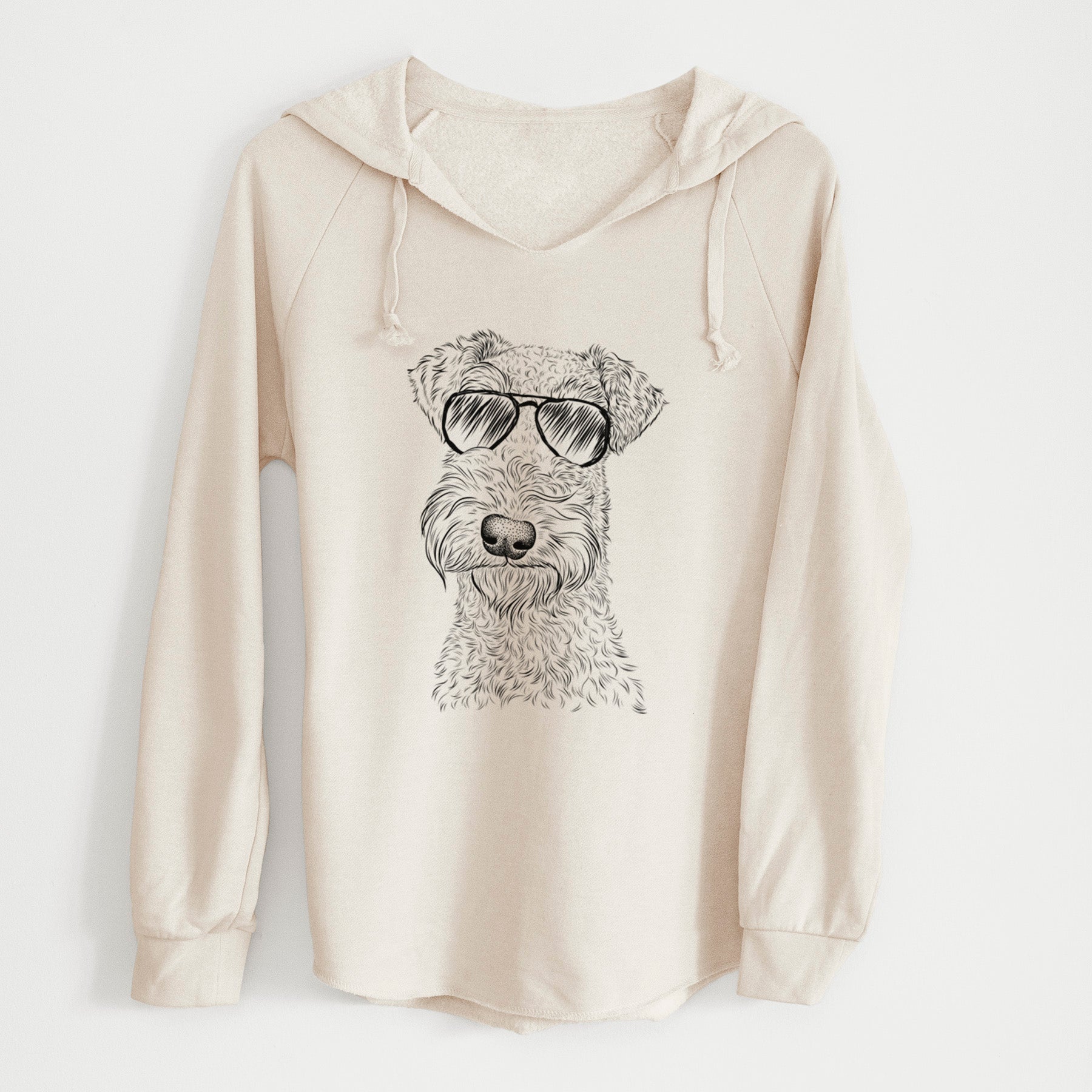 Aviator Roc Haven Maggie May the Airedale Terrier - Cali Wave Hooded Sweatshirt