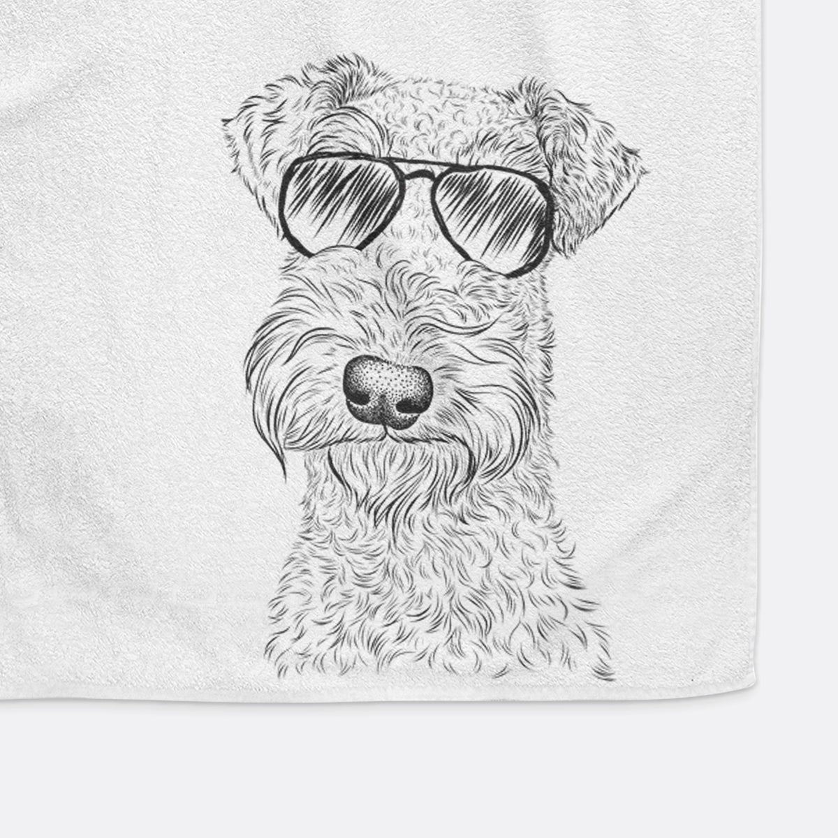 Roc Haven Maggie May the Airedale Terrier Decorative Hand Towel