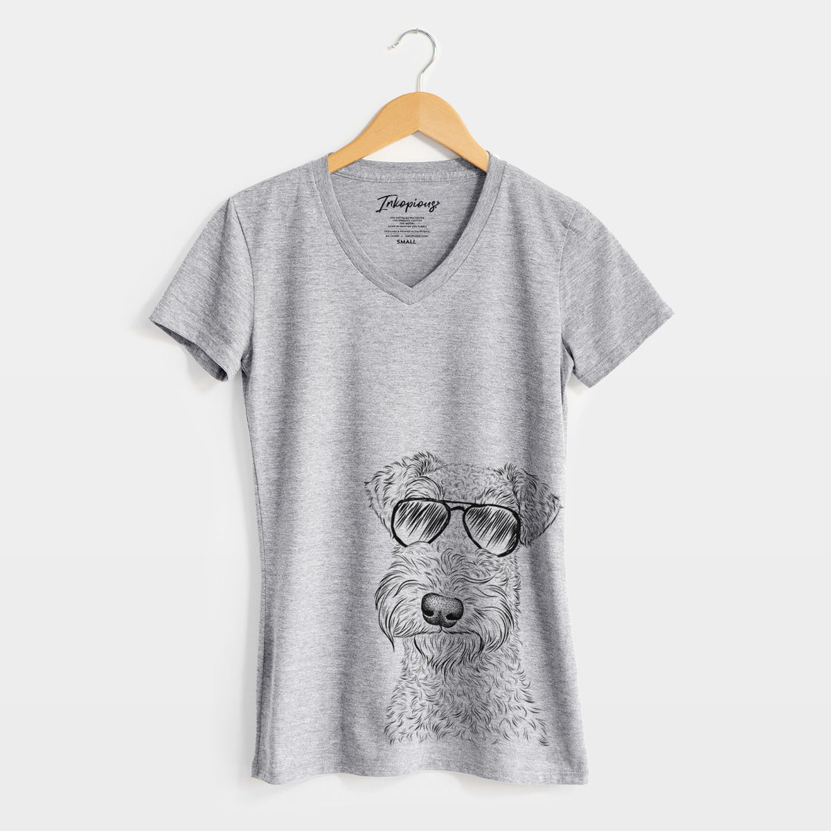 Aviator Roc Haven Maggie May the Airedale Terrier - Women&#39;s V-neck Shirt