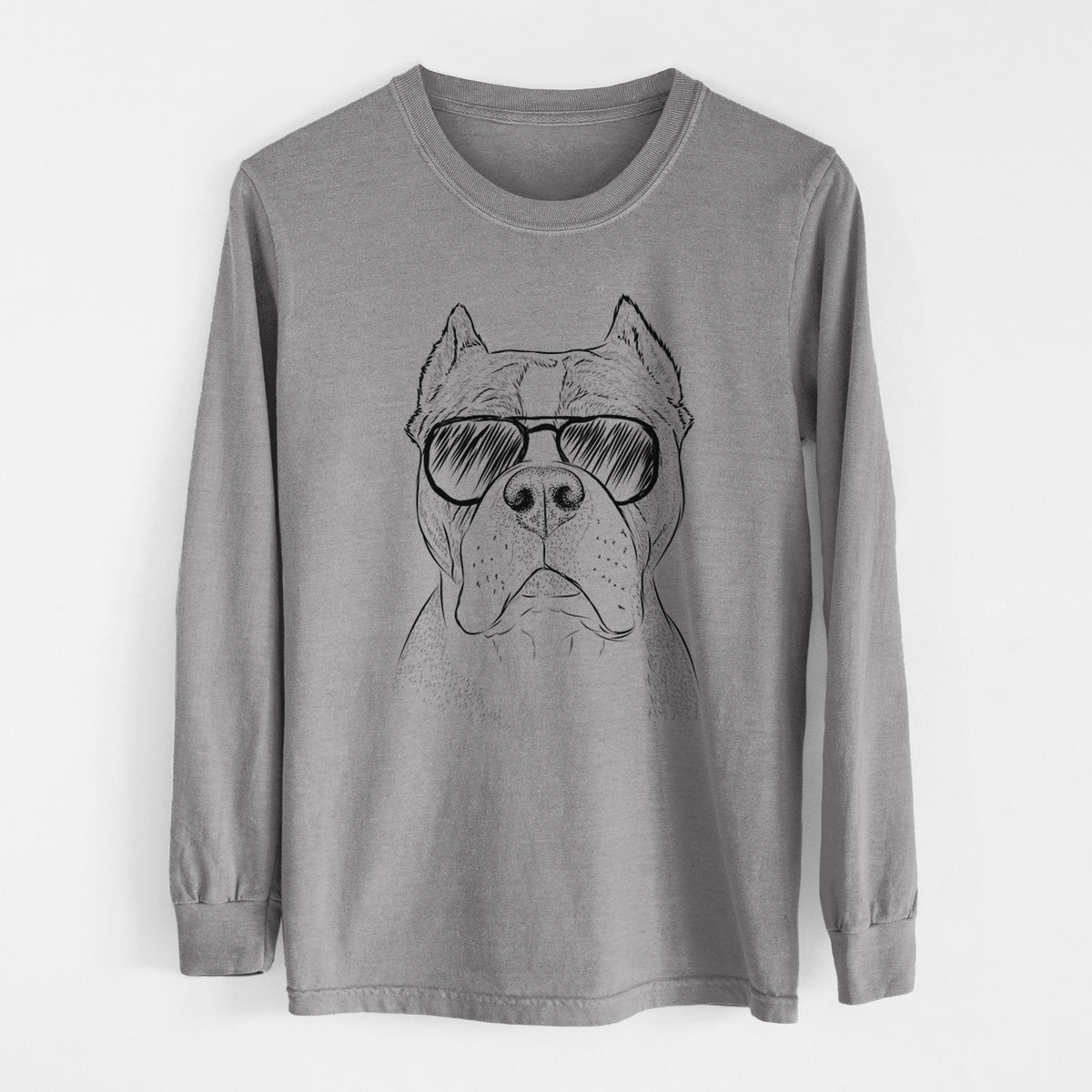 Aviators Maggie the American Bulldog - Heavyweight 100% Cotton Long Sleeve